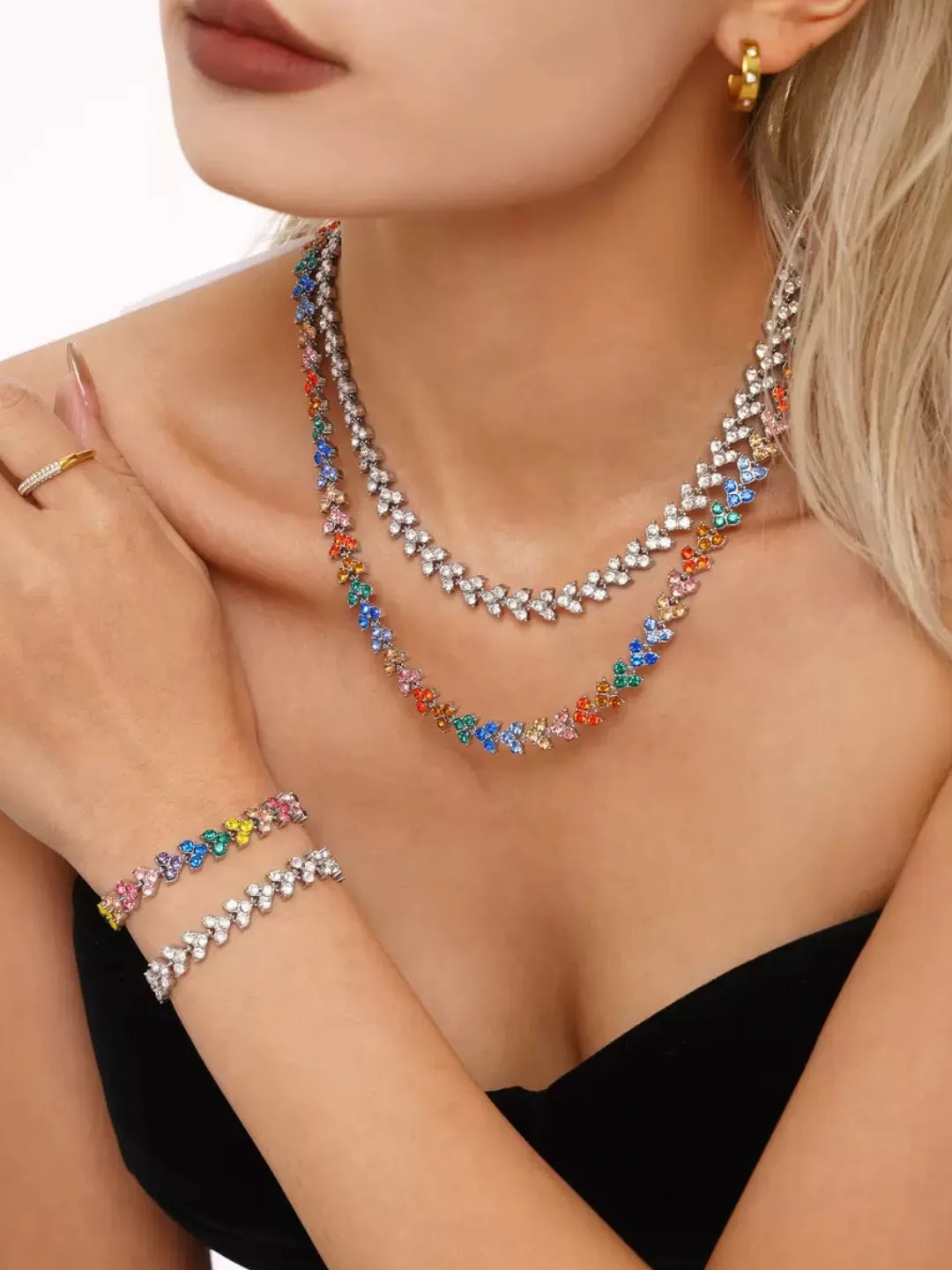 DOPAMINE ZIRCON NECKLACE