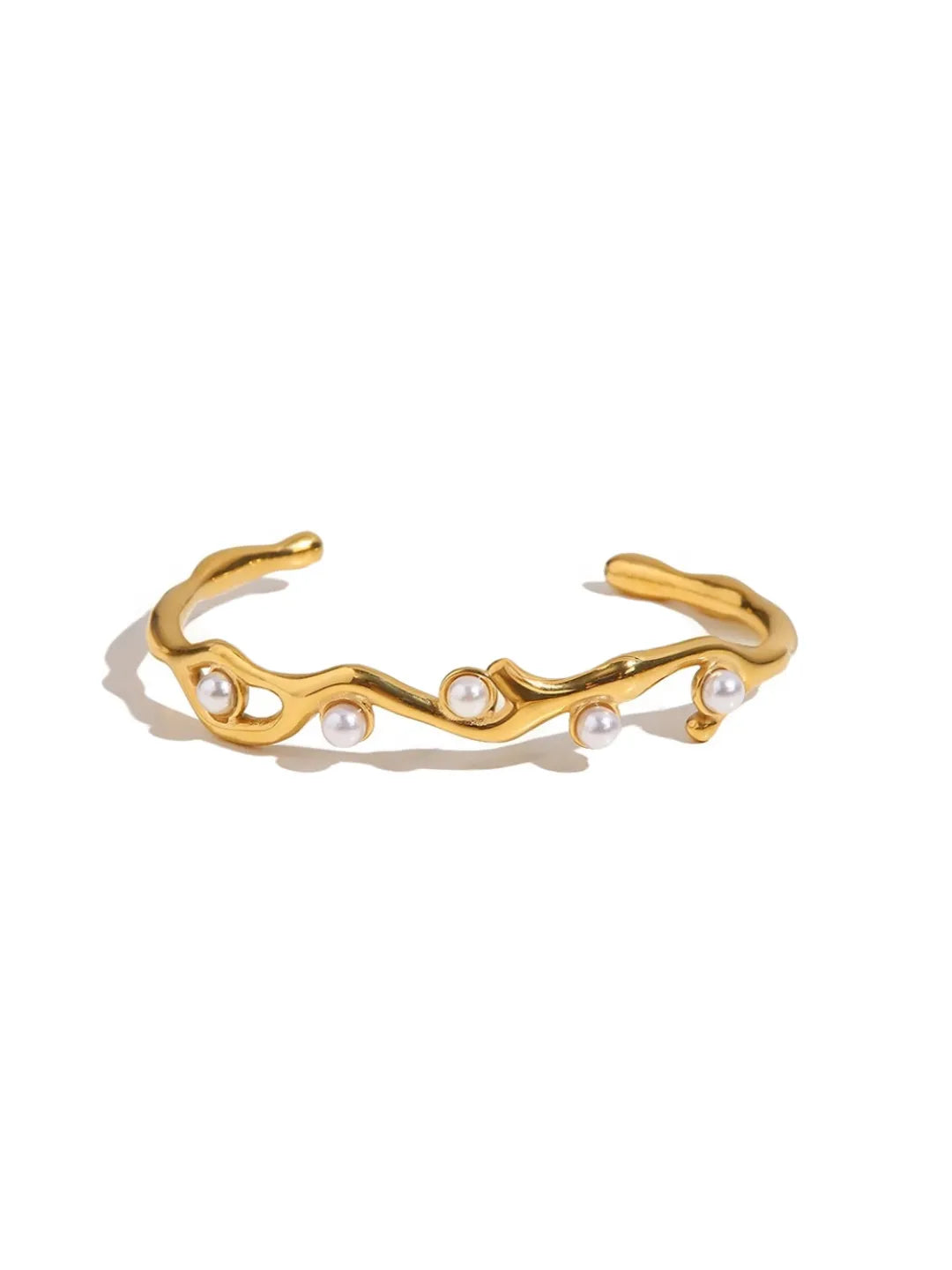 PEARL OPEN BANGLE SET