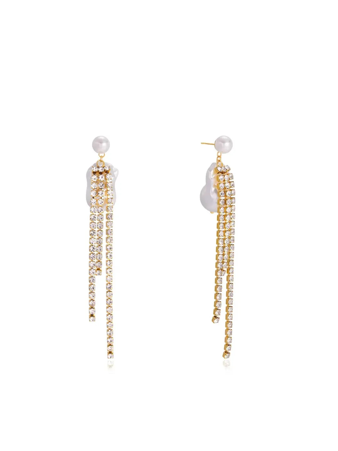 TASSEL RHINESTONE EARRINGS
