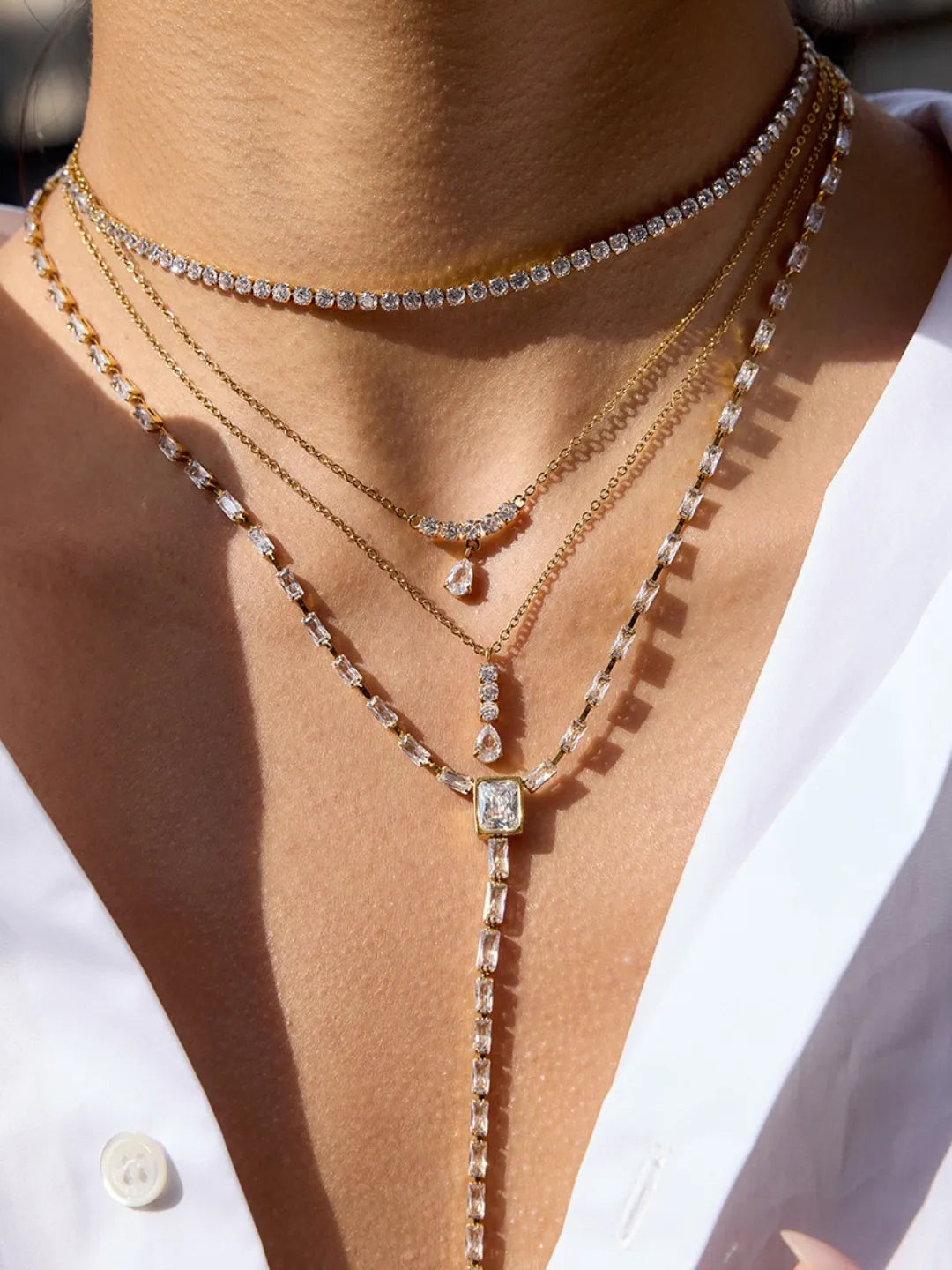 TWINKLE CZ NECK SET