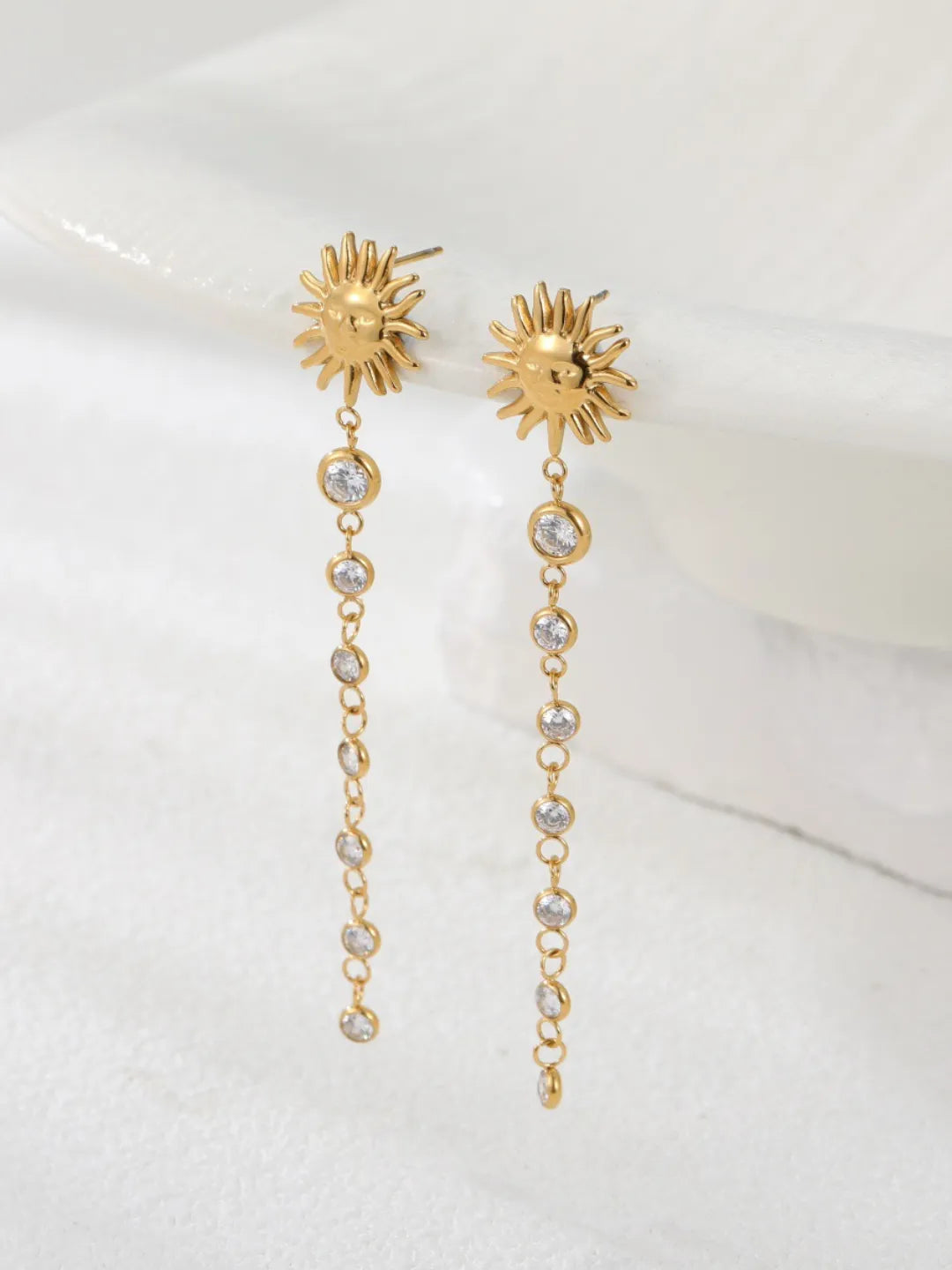 SUN ZIRCON EARRINGS