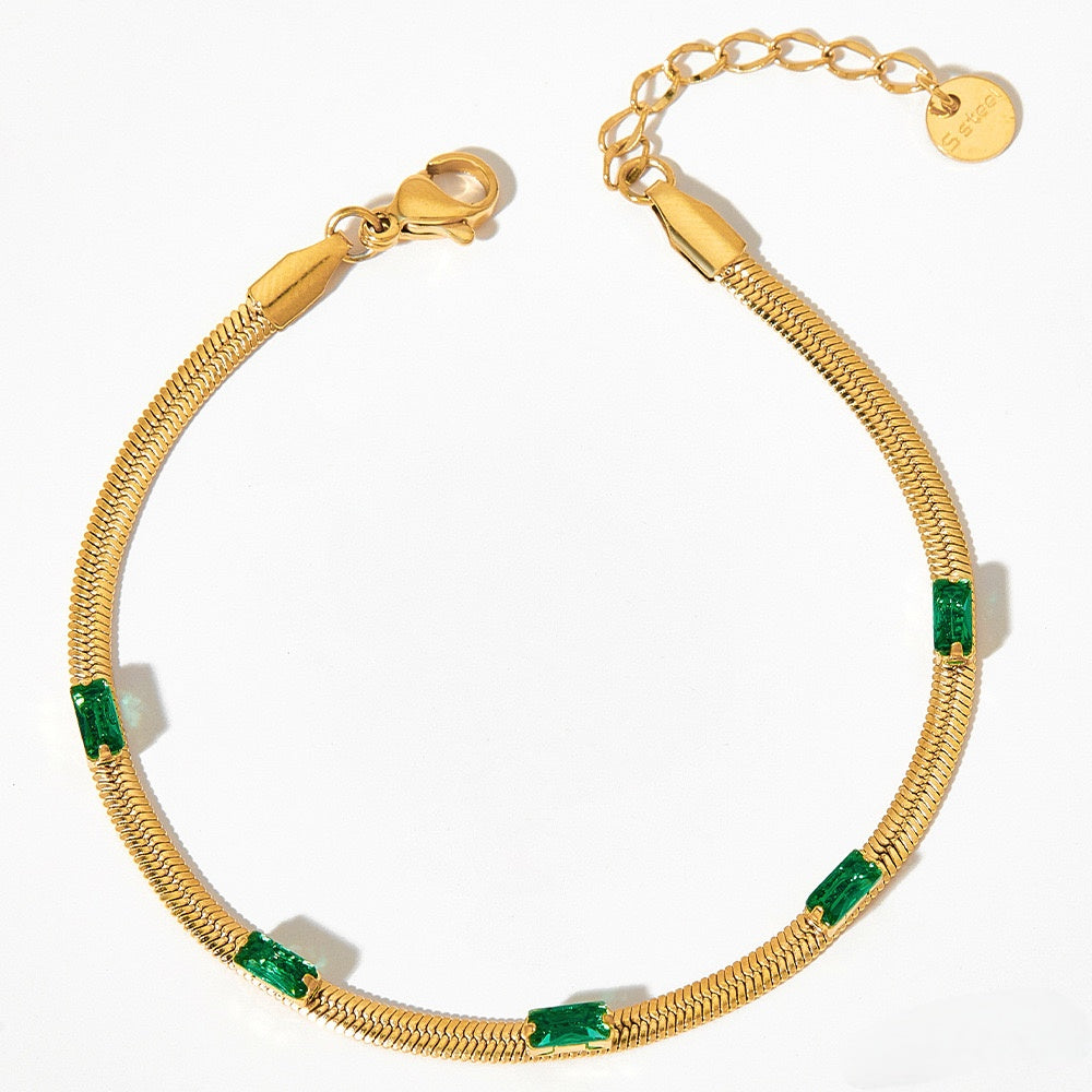 ZIRCON HEART BRACELET SET