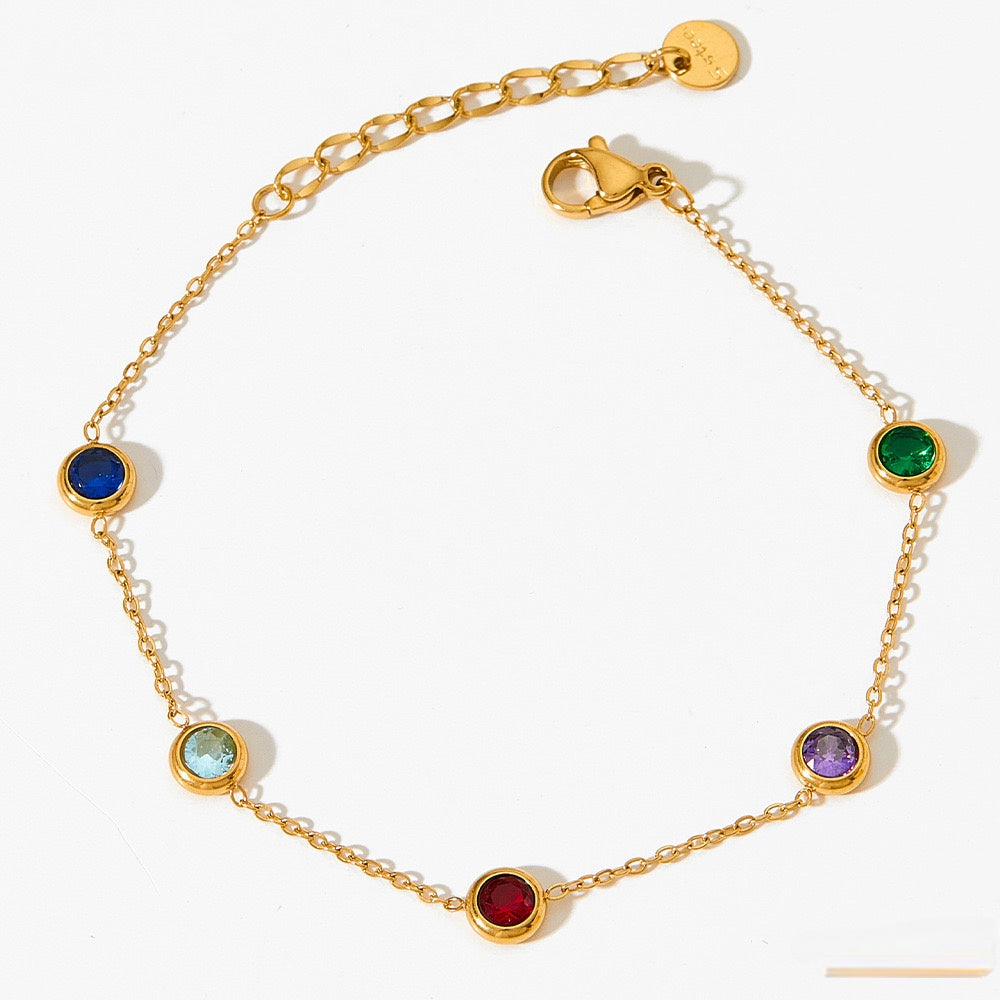 ZIRCON HEART BRACELET SET