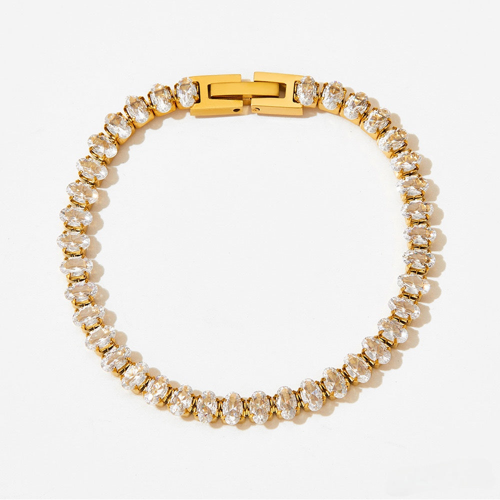 ZIRCON HEART BRACELET SET