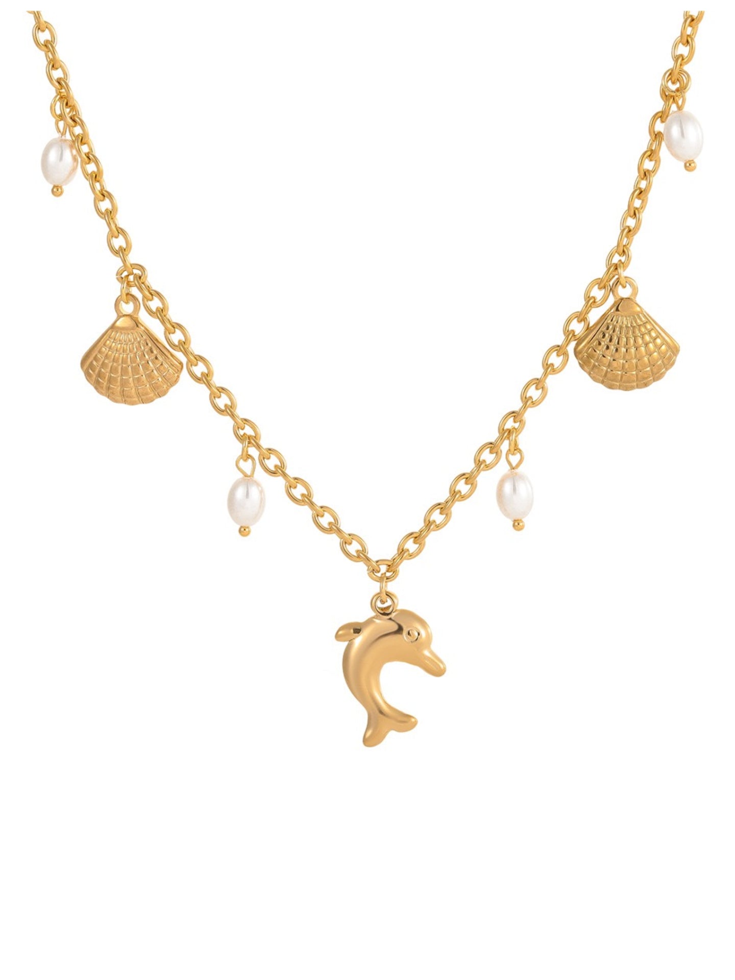 STARDUST SHELL NECKLACE