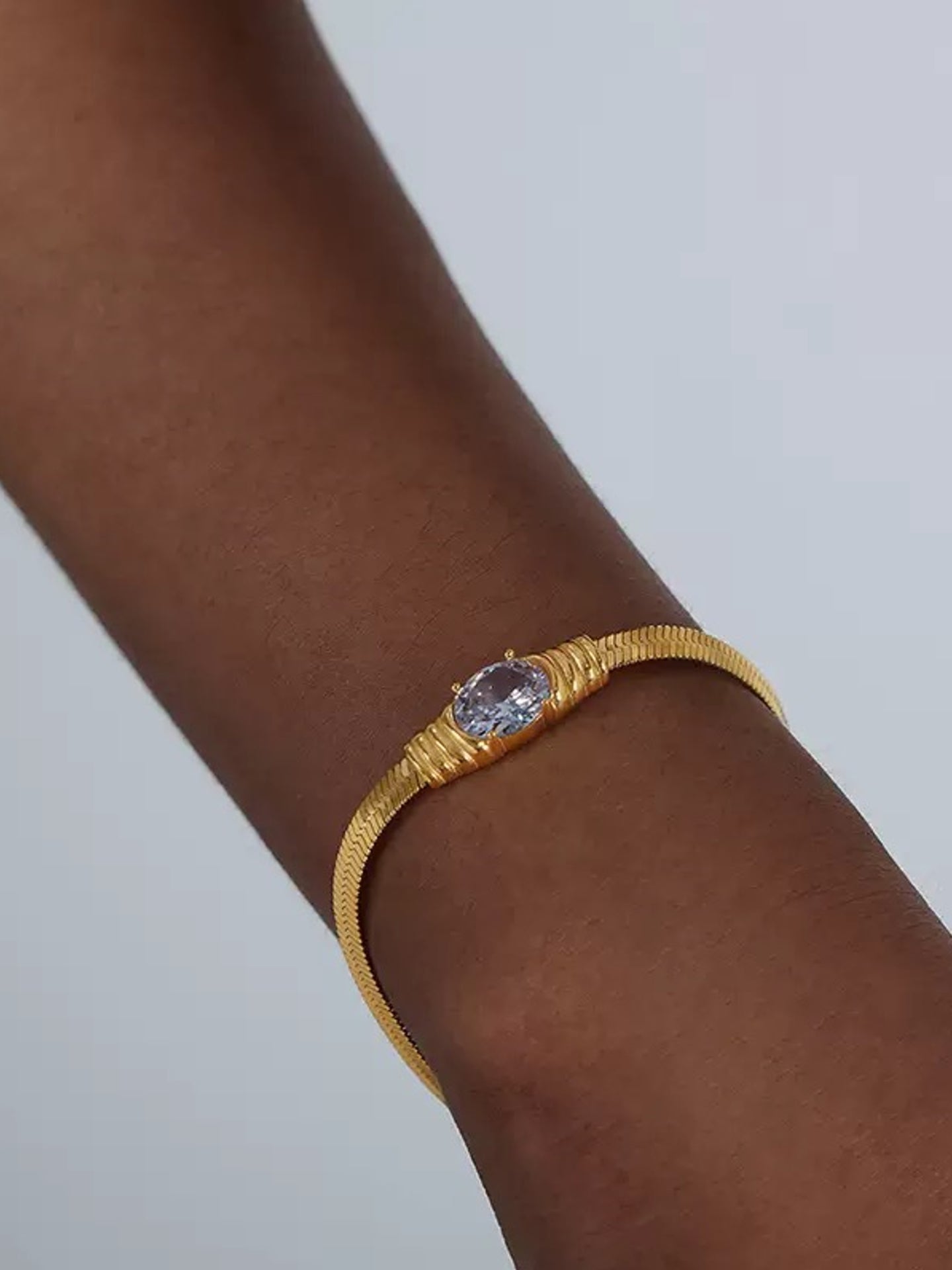 FLAT SNAKE CHAIN BRACELET