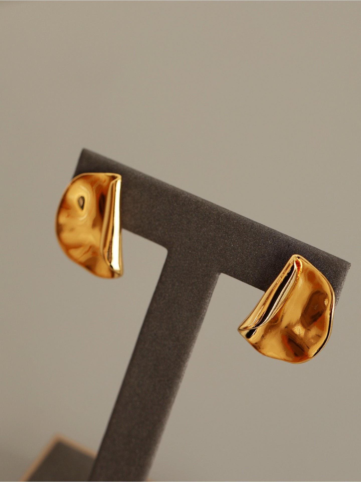 ROLLED EDGE EARRINGS