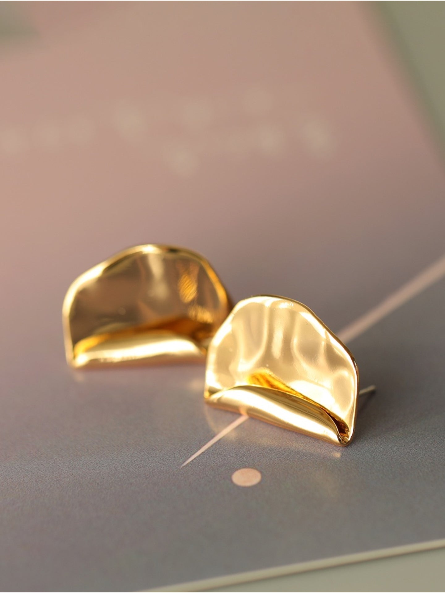 ROLLED EDGE EARRINGS