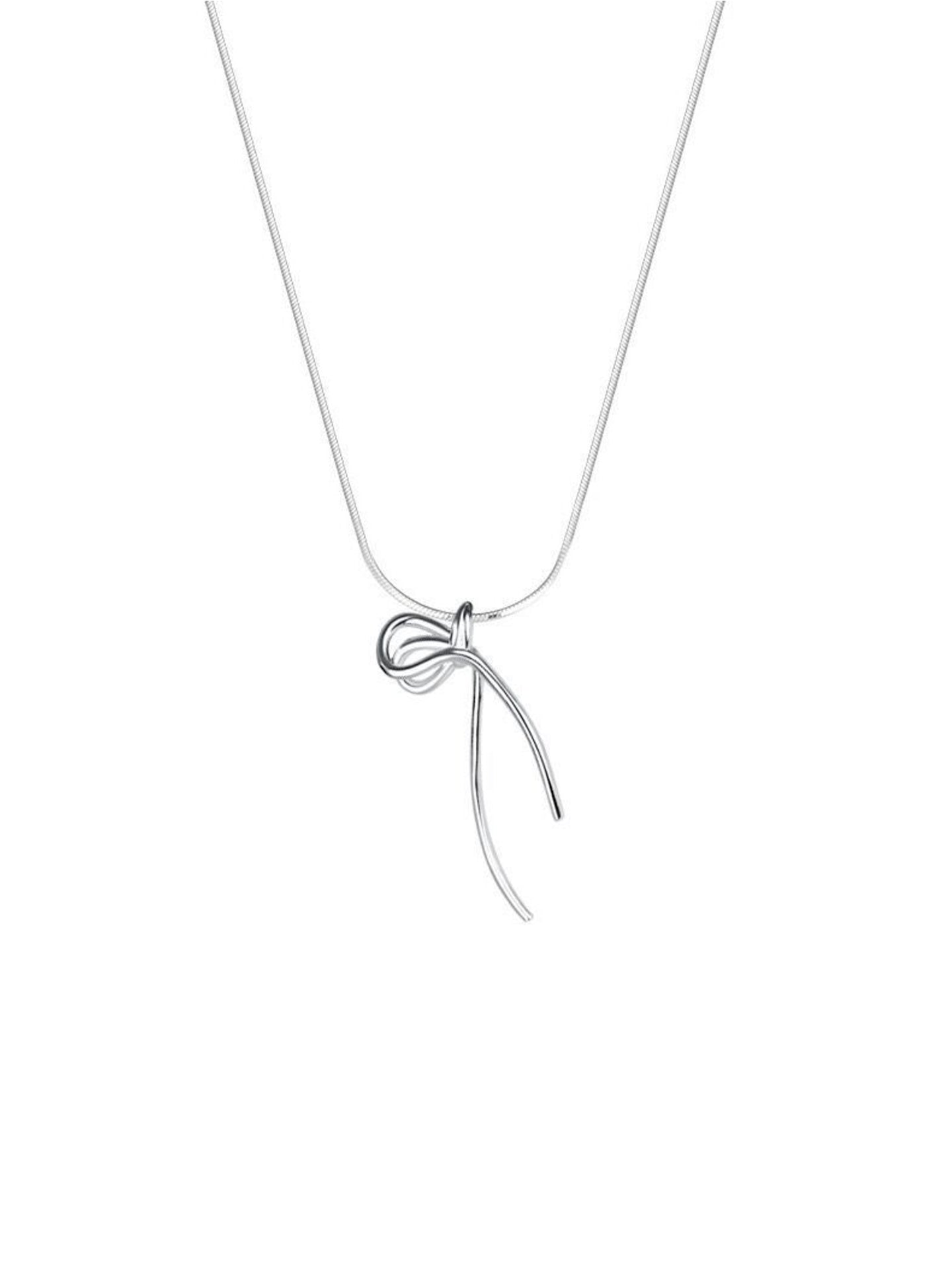 BOW NECKLACE & EARRINGS SET