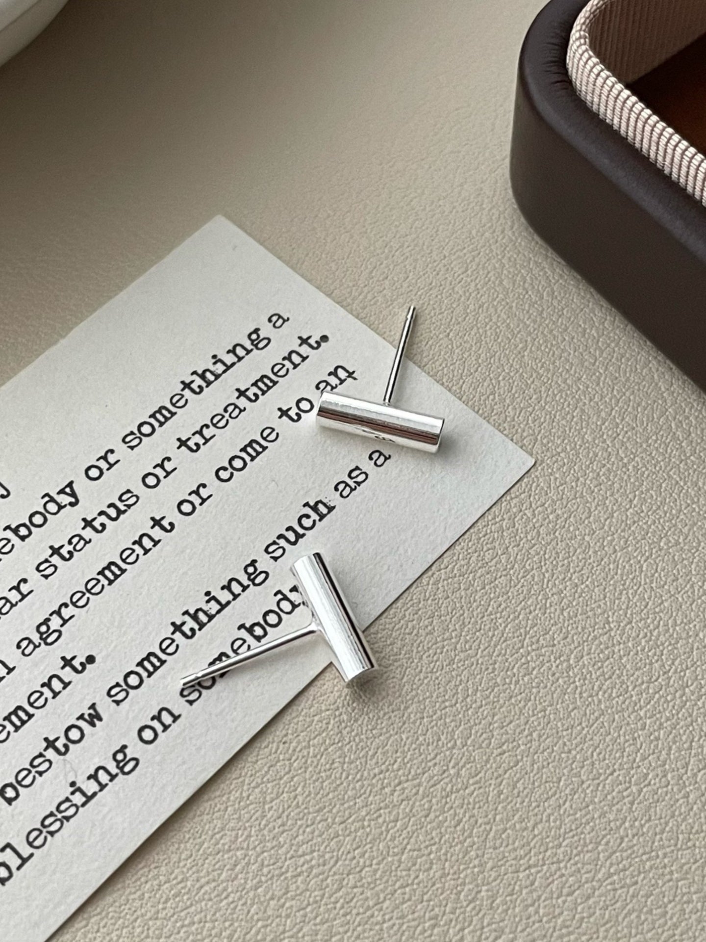 MINIMALIST BAR EARRINGS