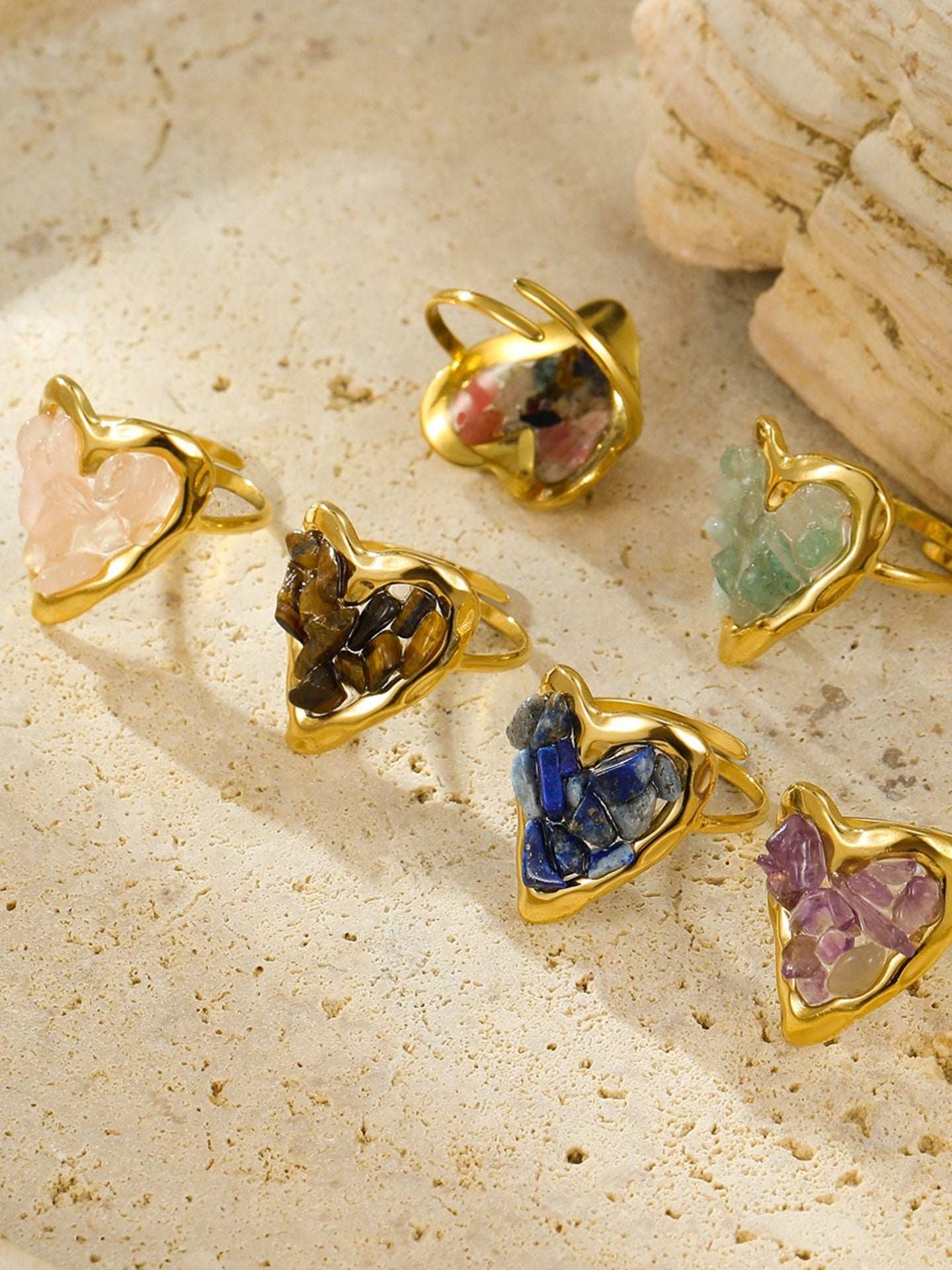 NATURAL GEMSTONE RING