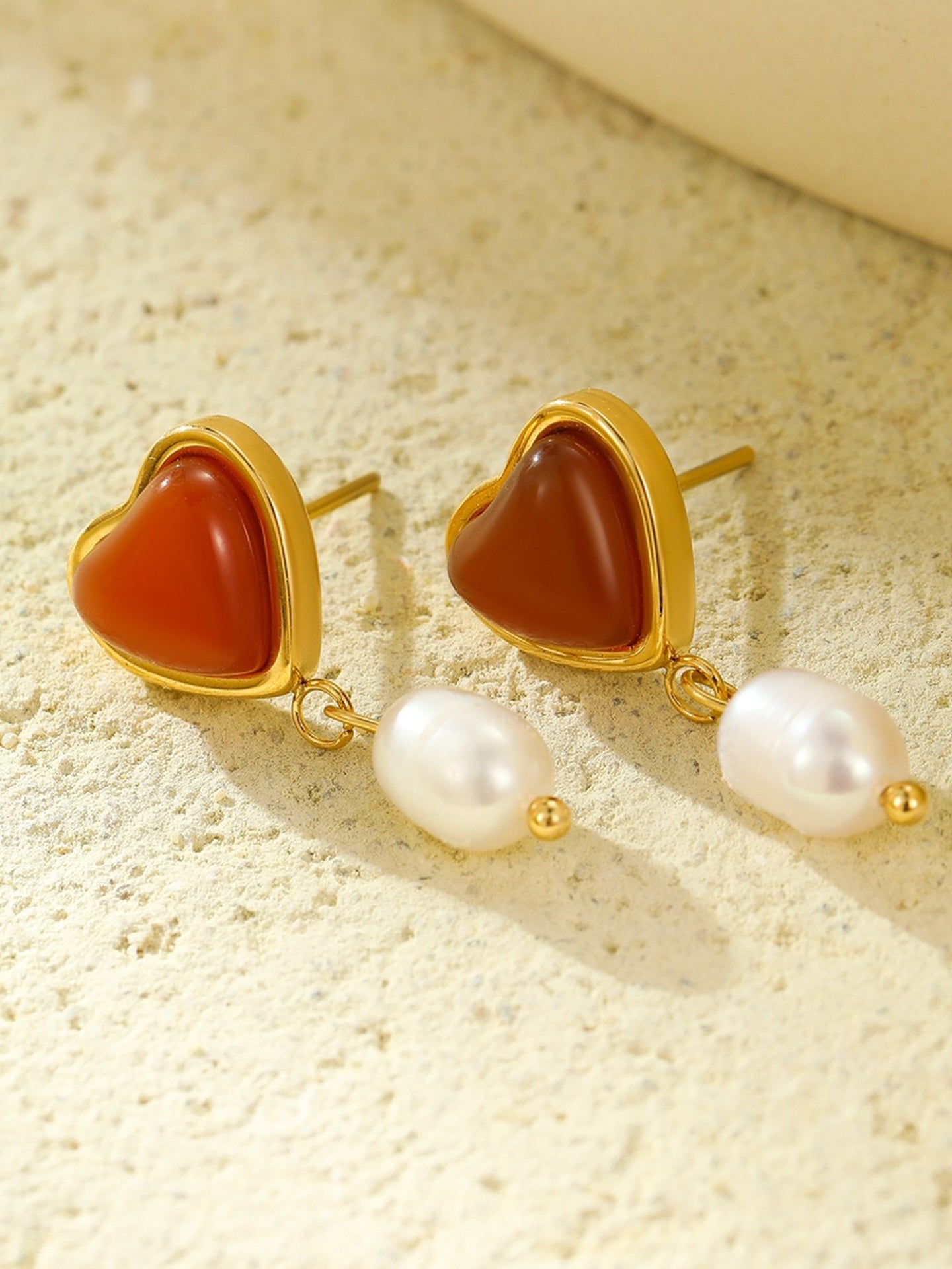 RED AGATE EARRINGS/NECKLACE