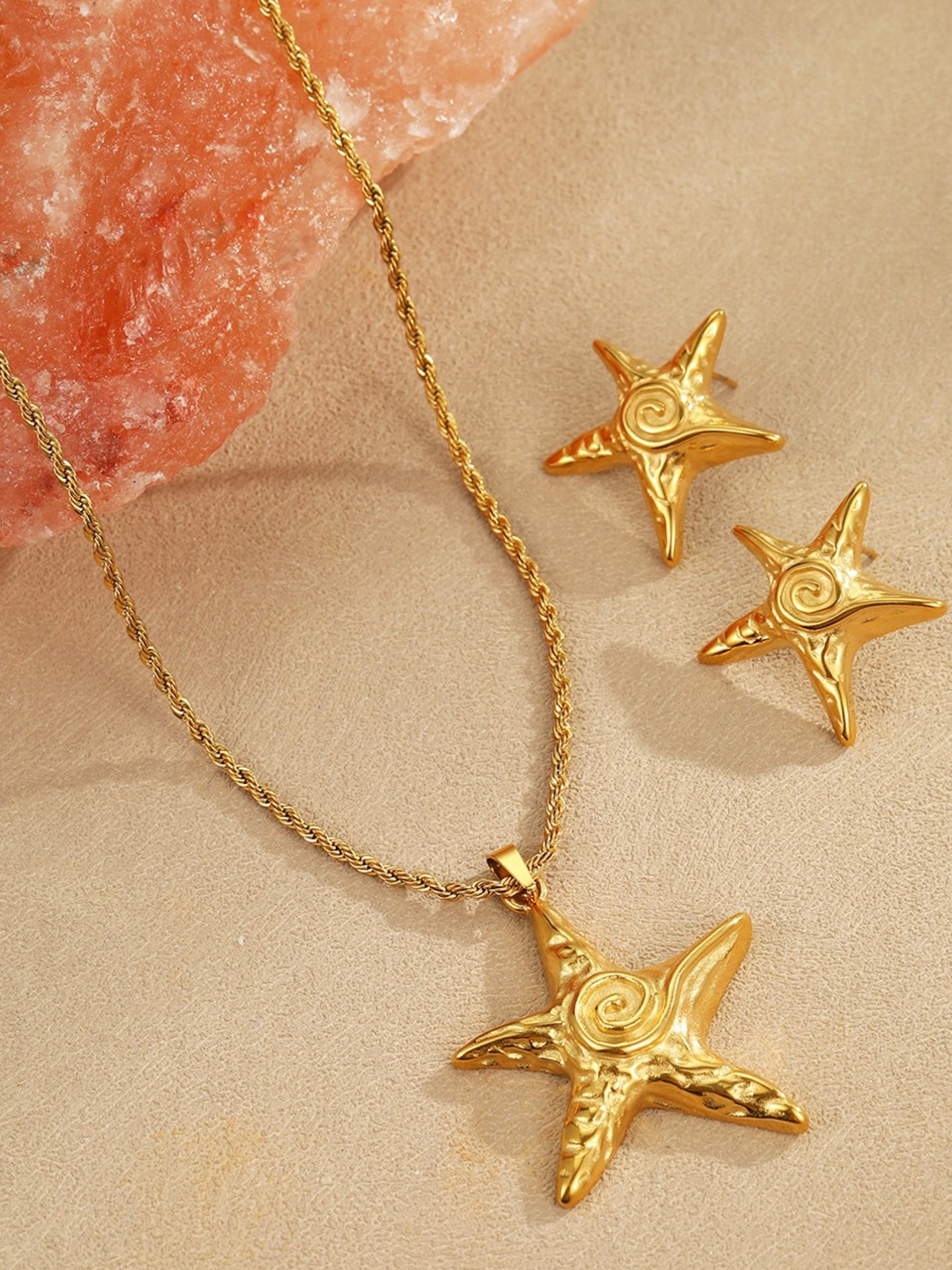 COLLIER PENDENTIF ÉTOILE DE MER