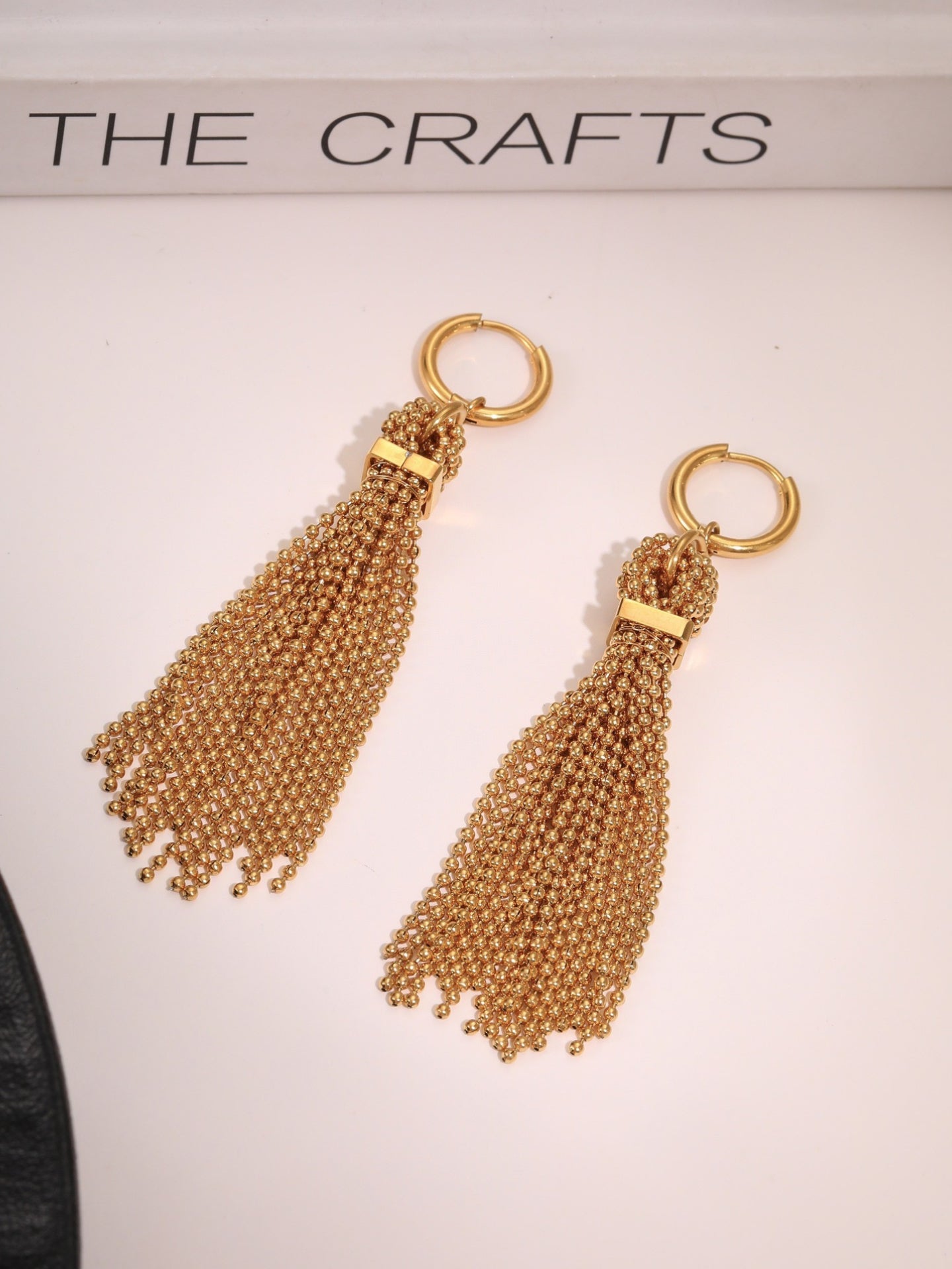 BALL DROP FRINGE EARRINGS