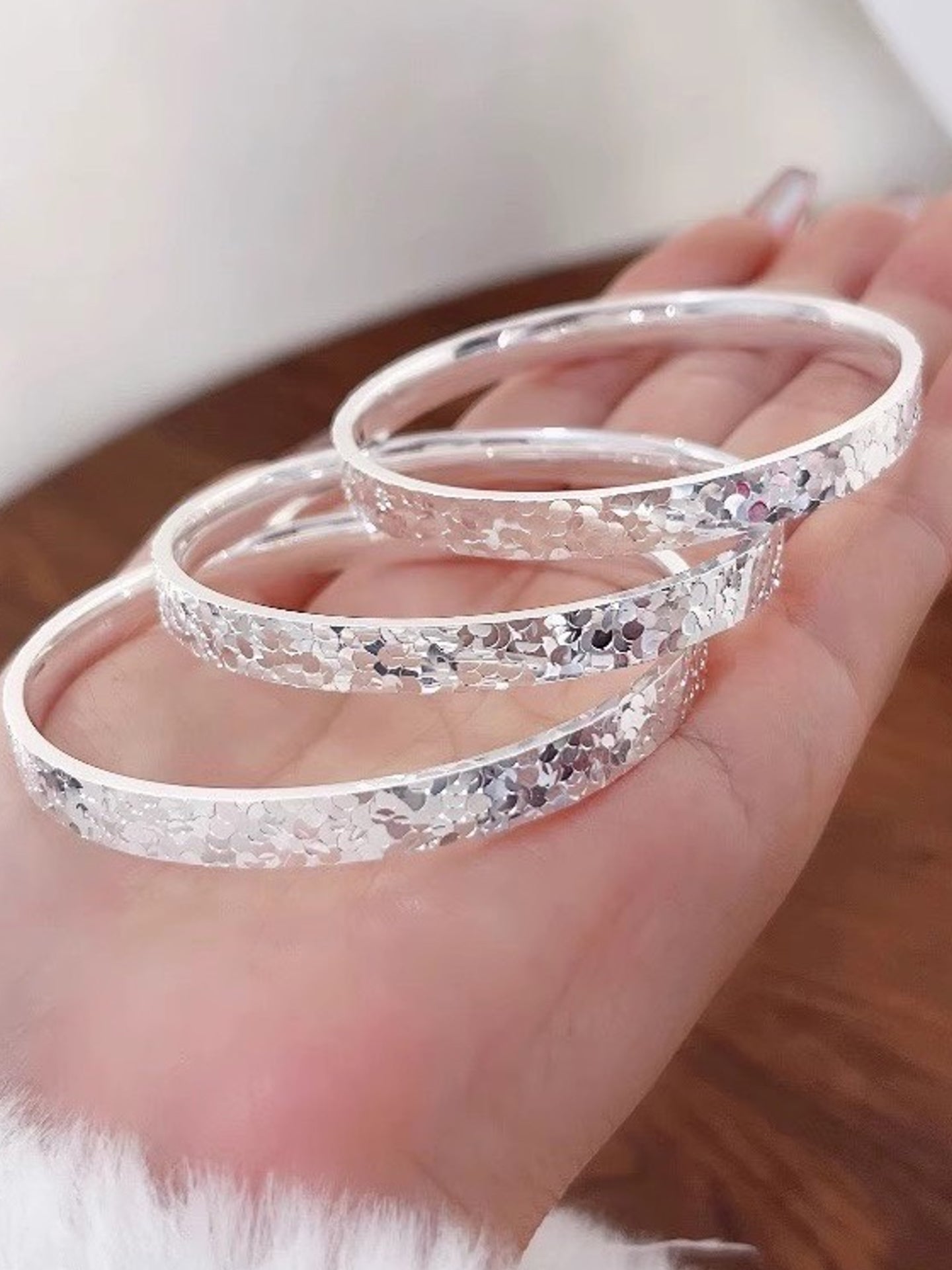 999 SILVER ICY BRACELET