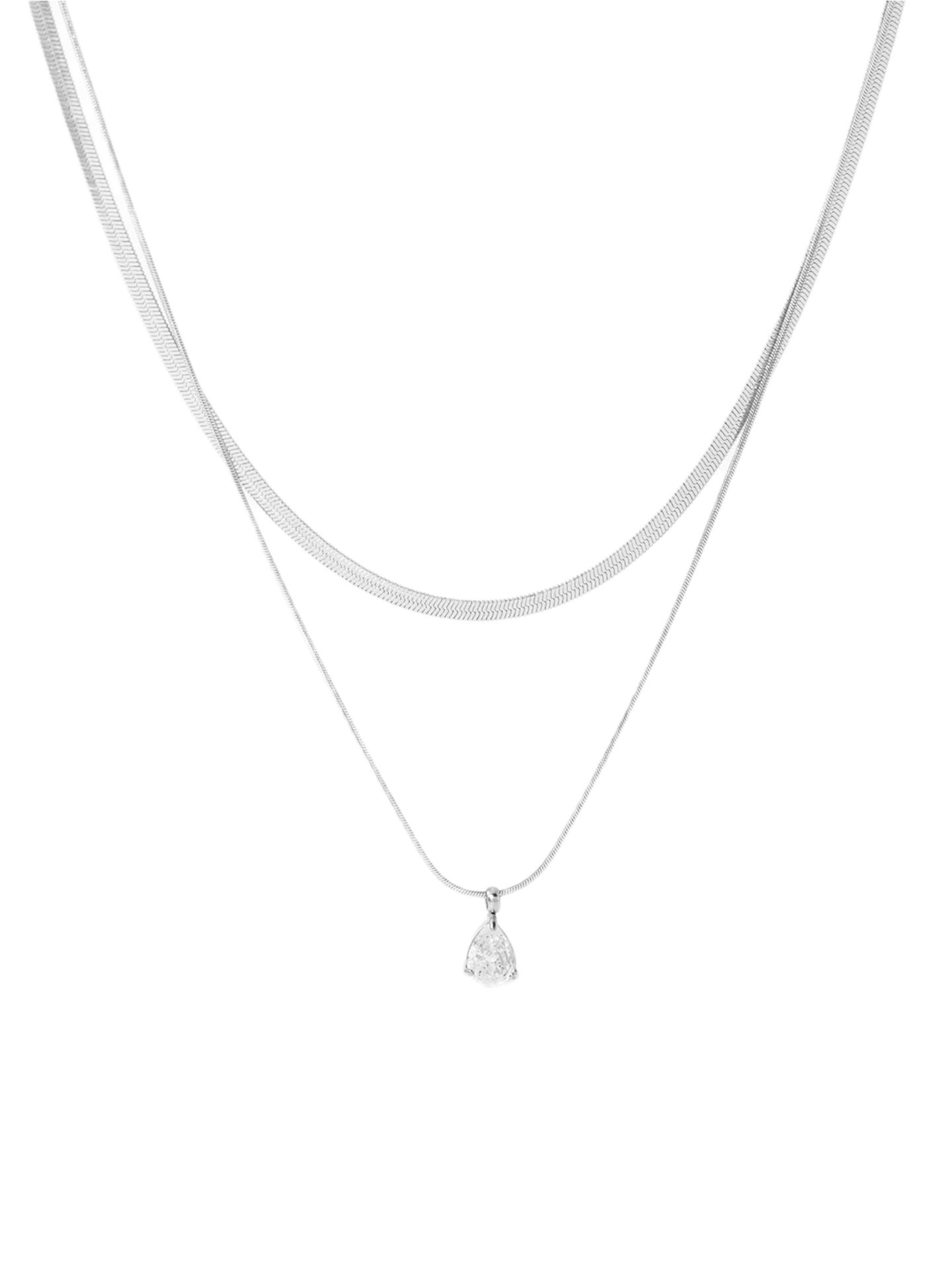 WATERDROP ZIRCON NECKLACE