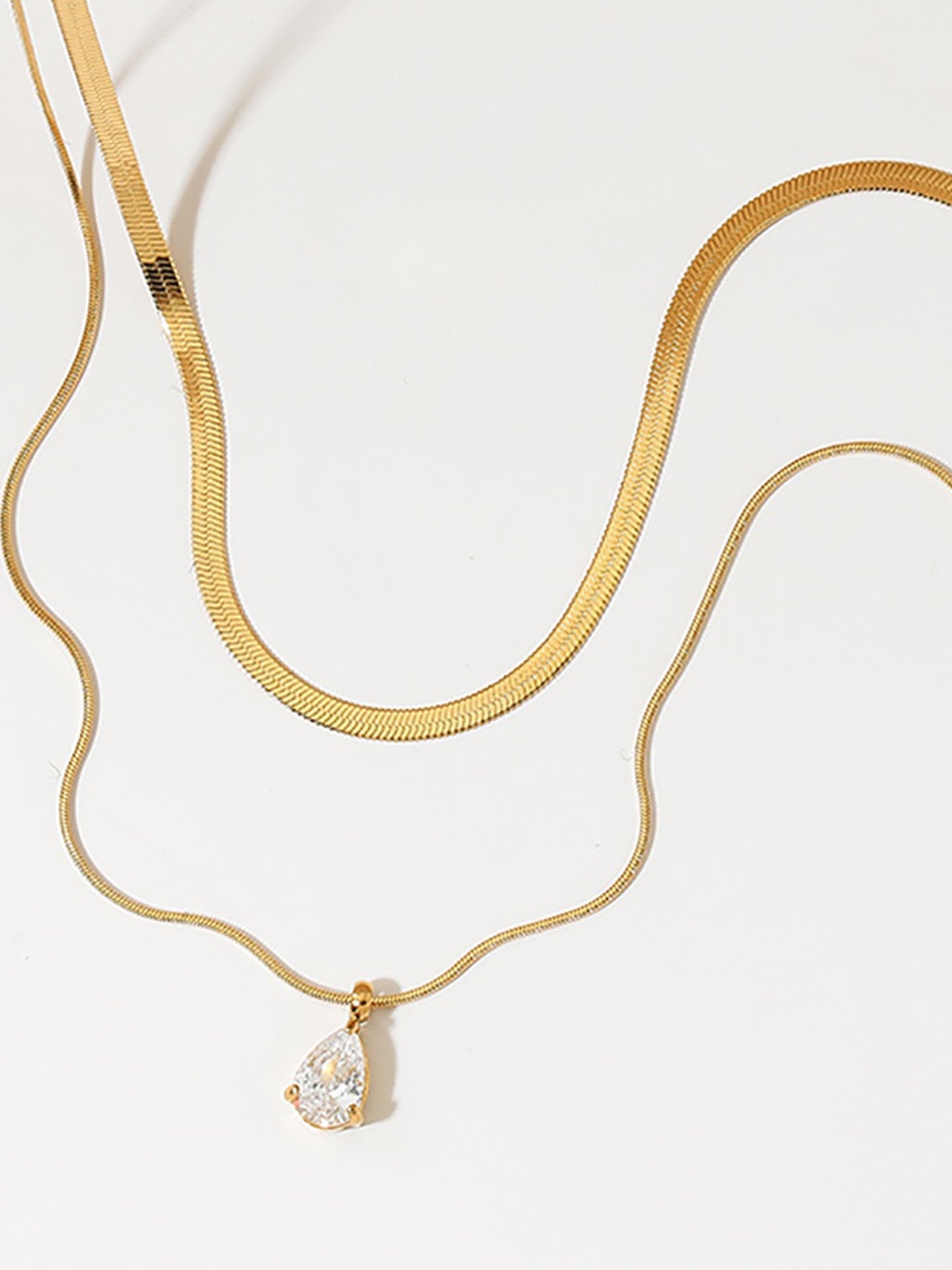 WATERDROP ZIRCON NECKLACE