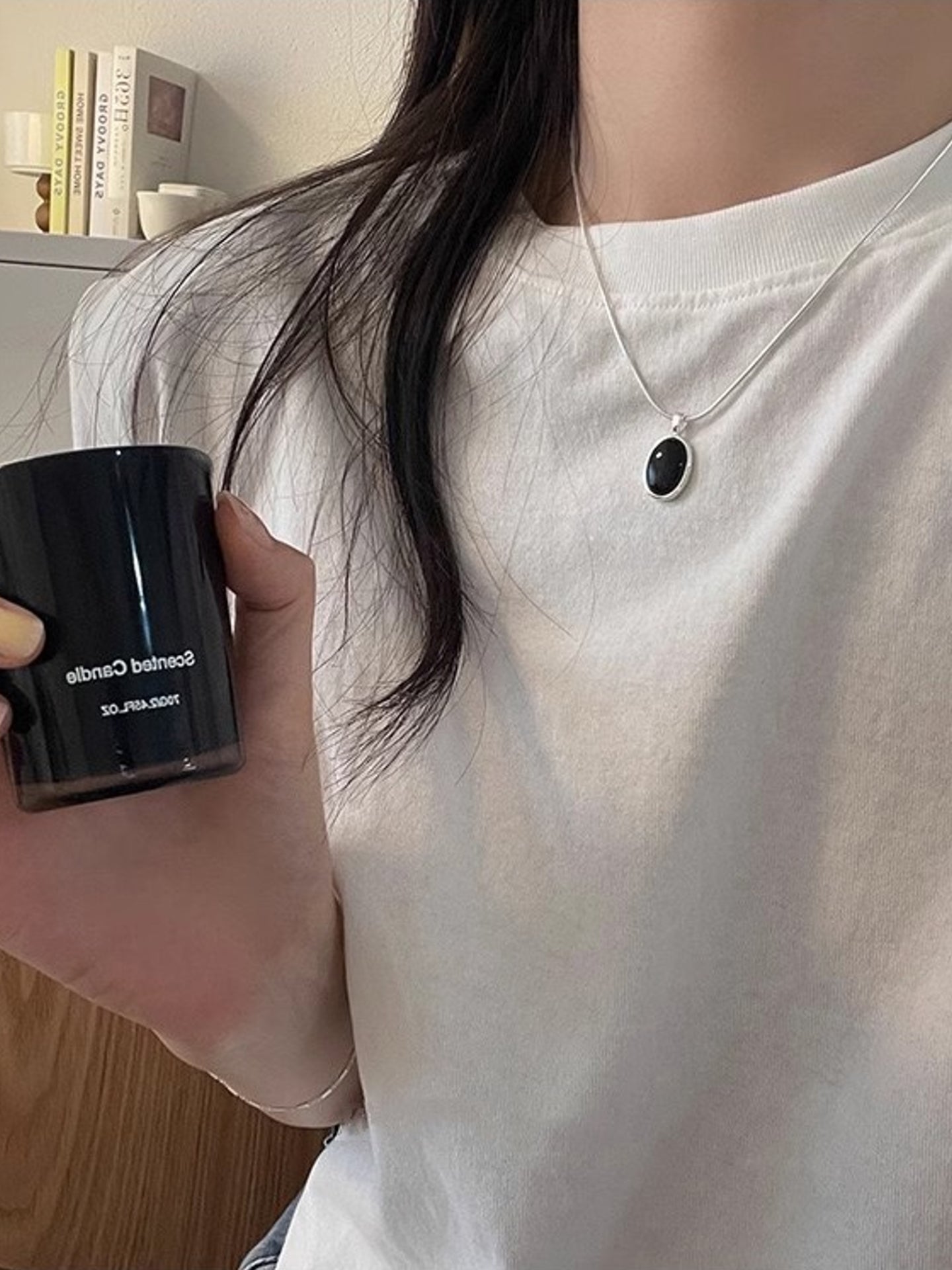 BLACK AGATE NECKLACE