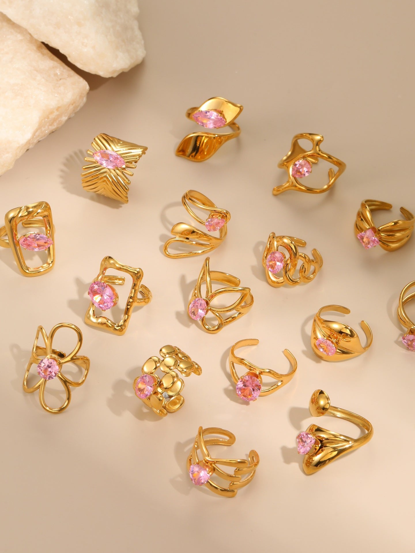 PINK ZIRCON RING