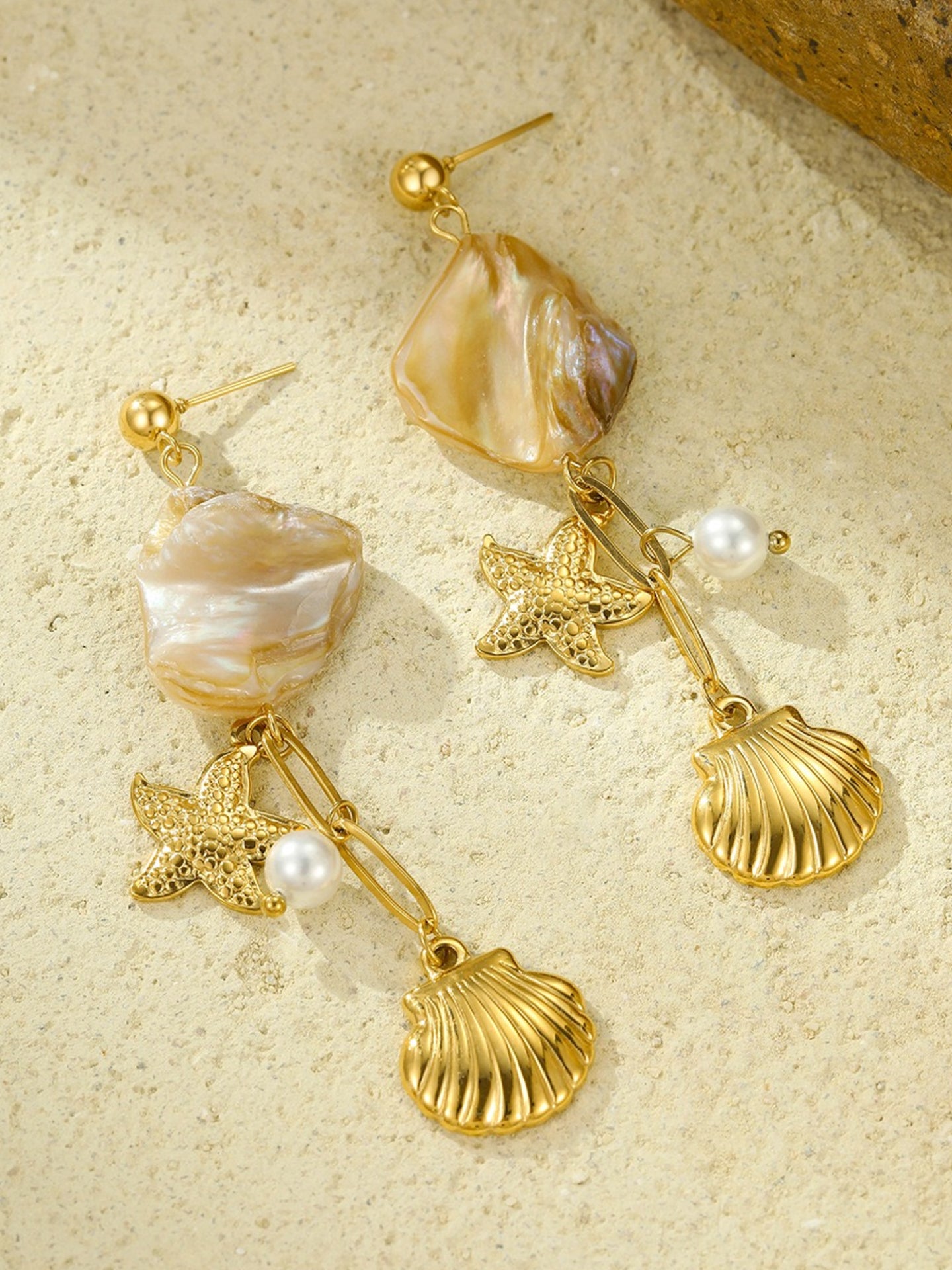 SHELL & STARFISH EARRINGS