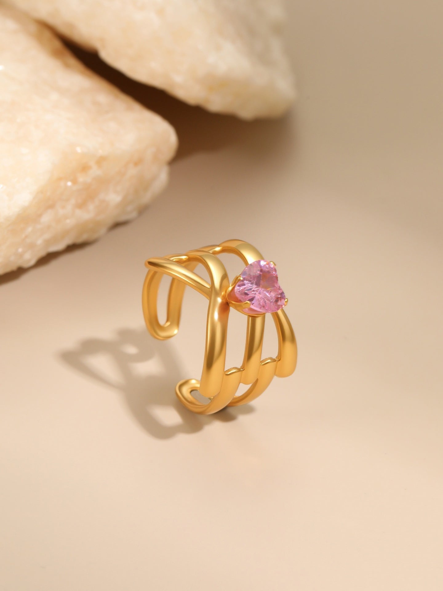 PINK ZIRCON RING