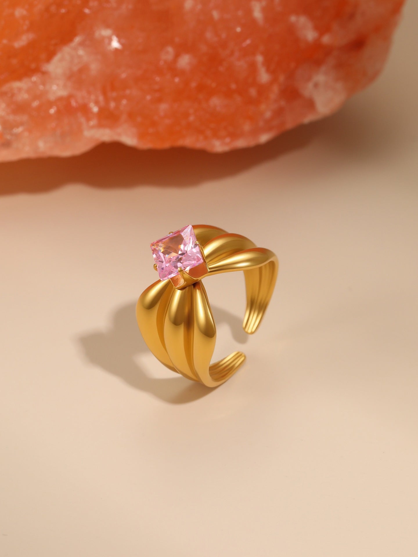 PINK ZIRCON RING