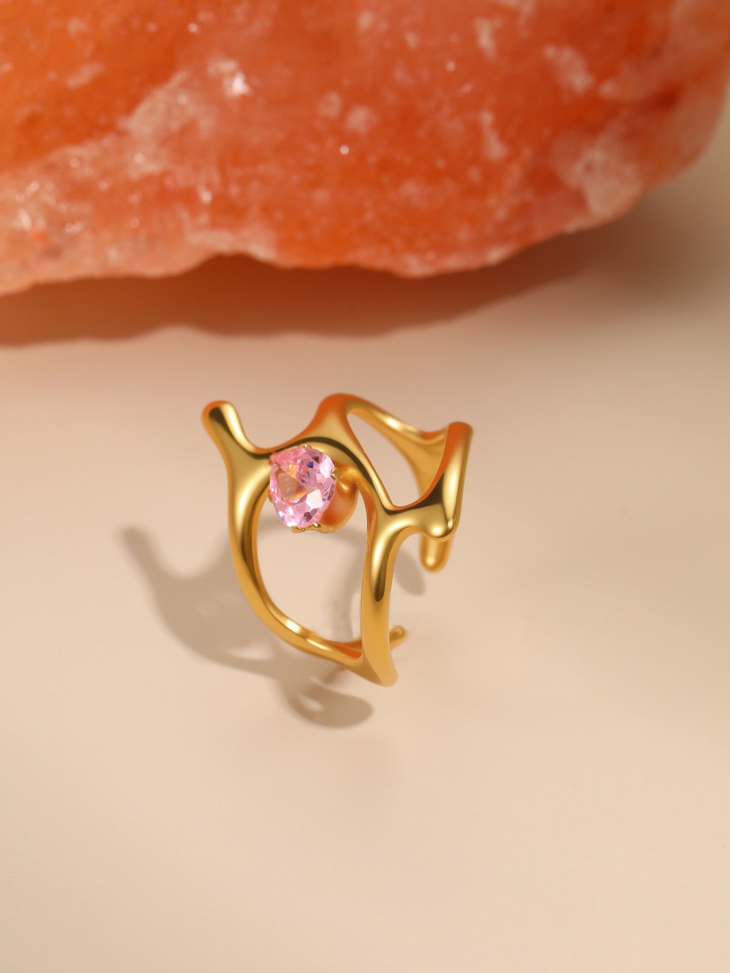 PINK ZIRCON RING
