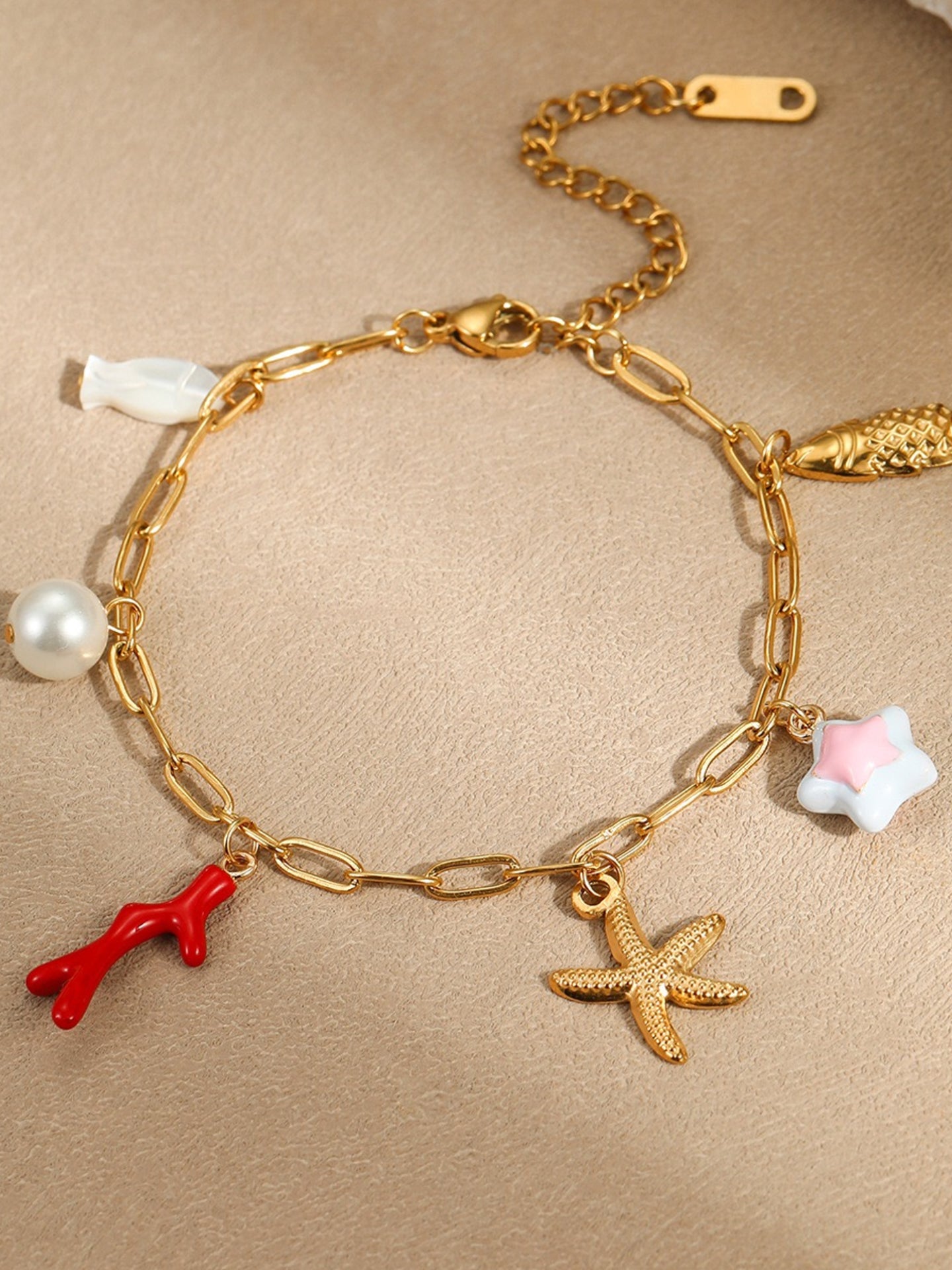 CORAL STARFISH BRACELET