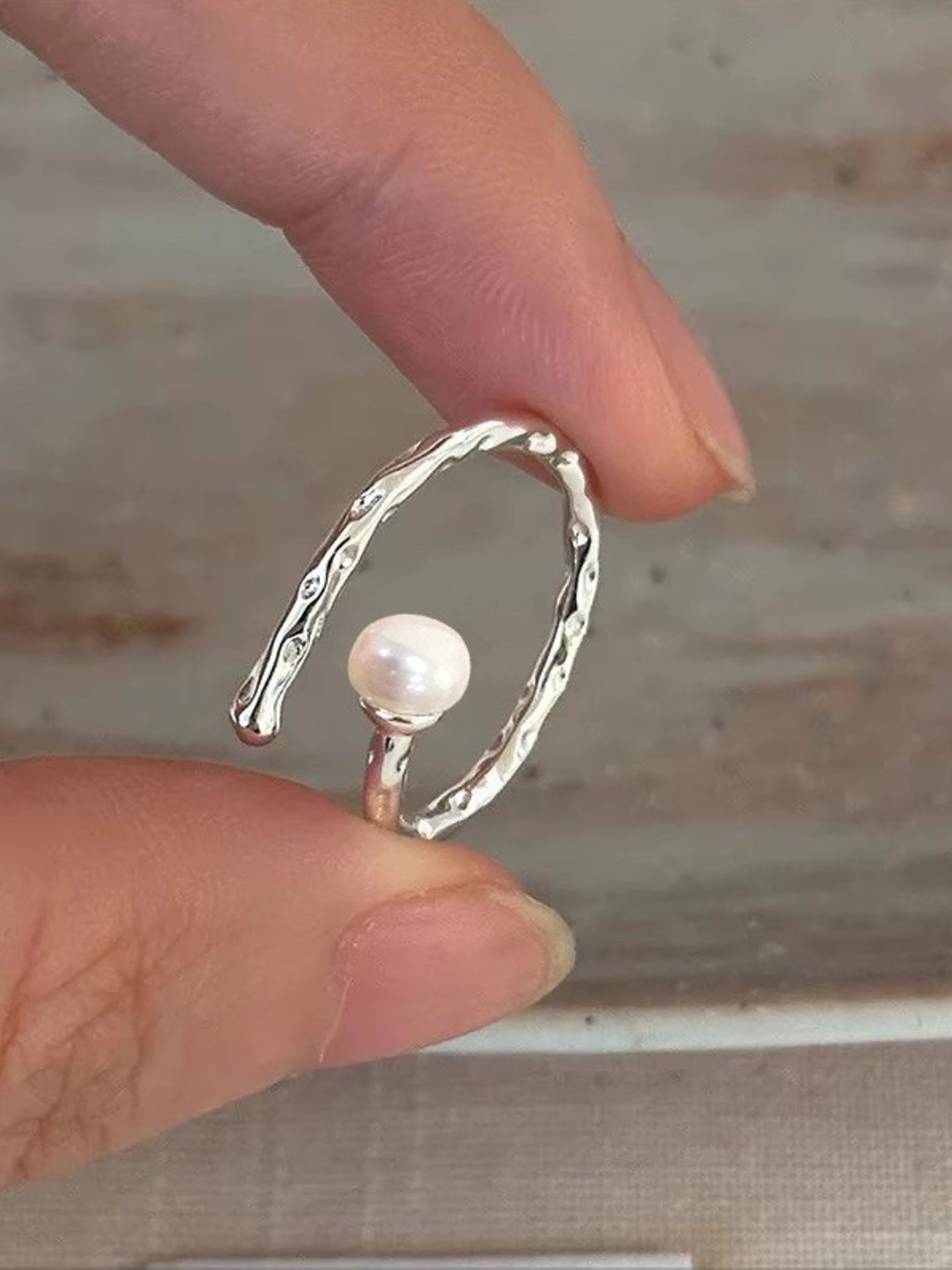 FLORAL PEARL RING SET