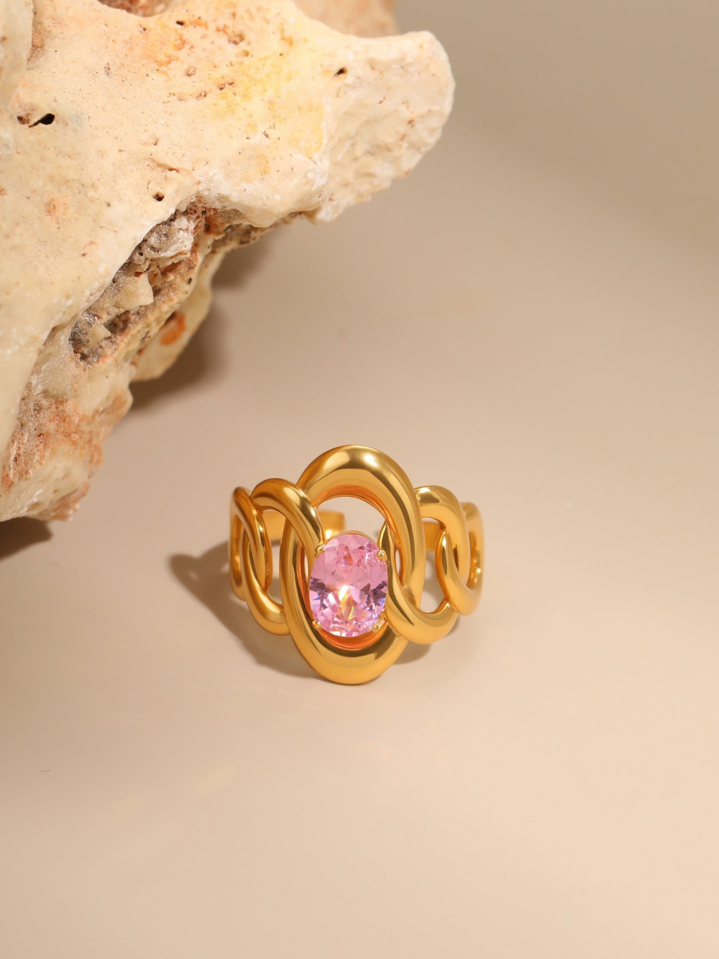 PINK ZIRCON RING