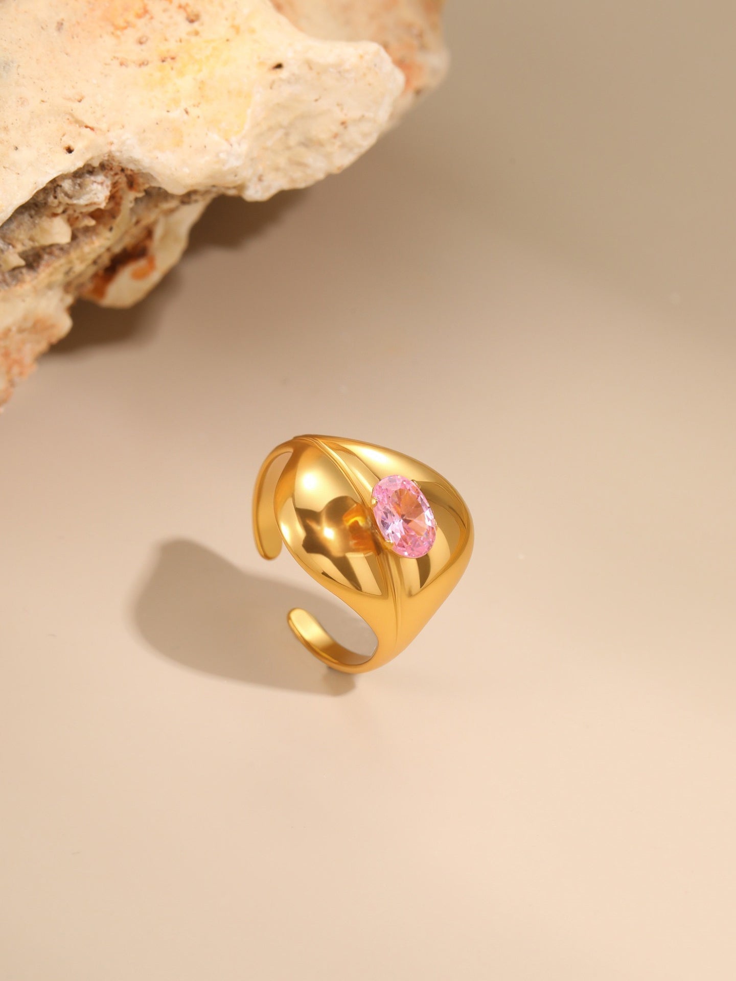PINK ZIRCON RING