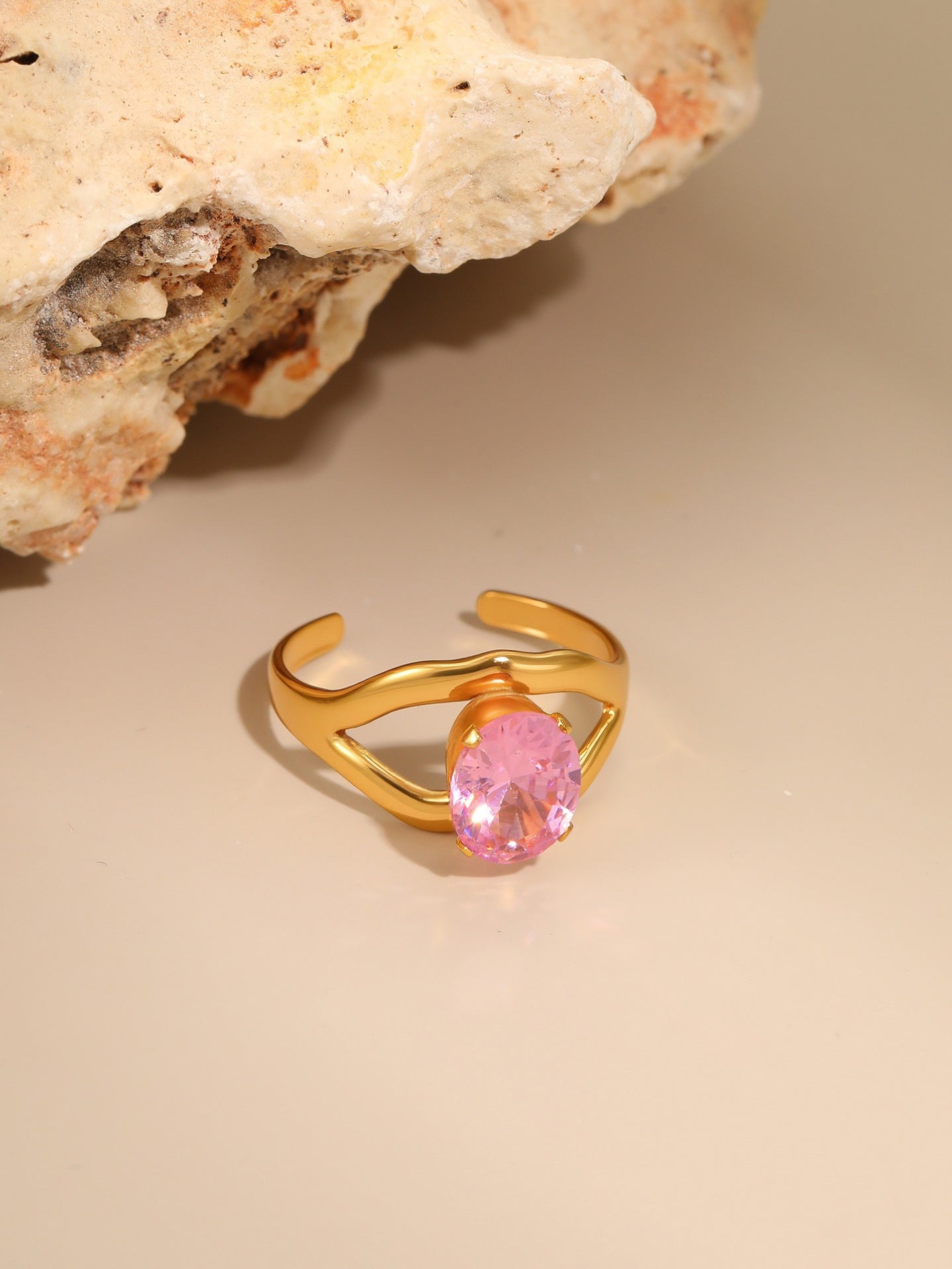 PINK ZIRCON RING
