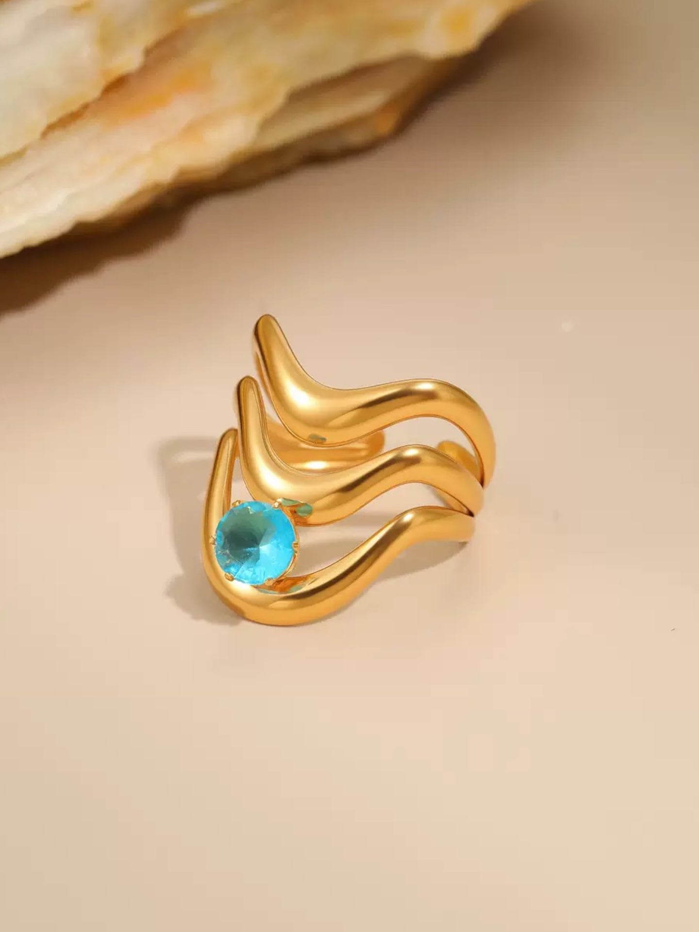 BLUE ZIRCON RING