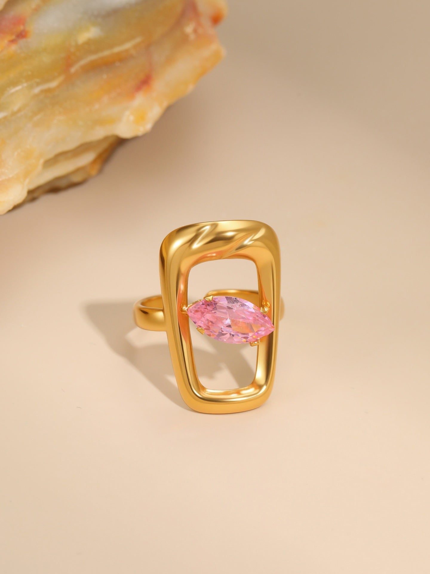 PINK ZIRCON RING