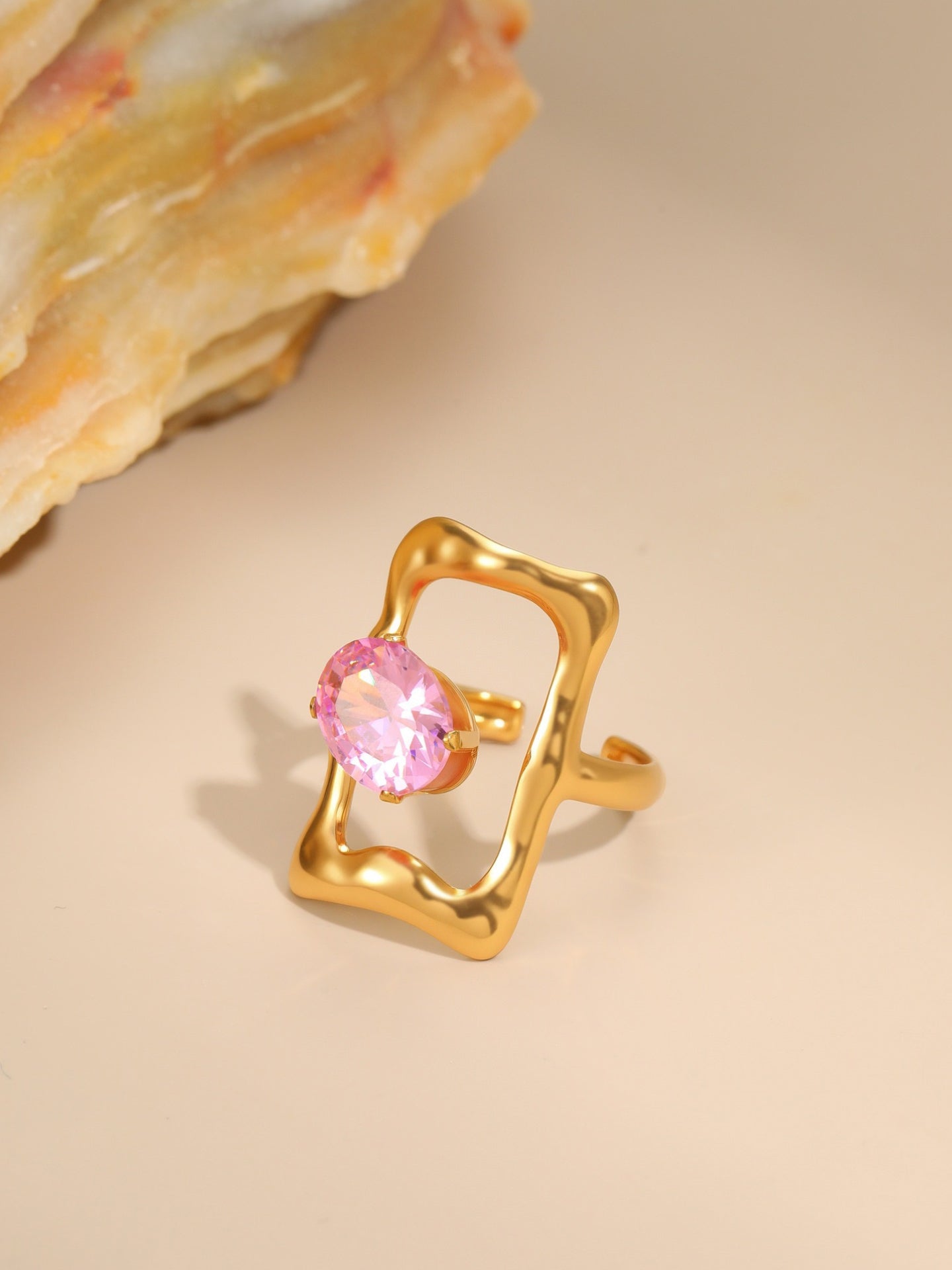 PINK ZIRCON RING