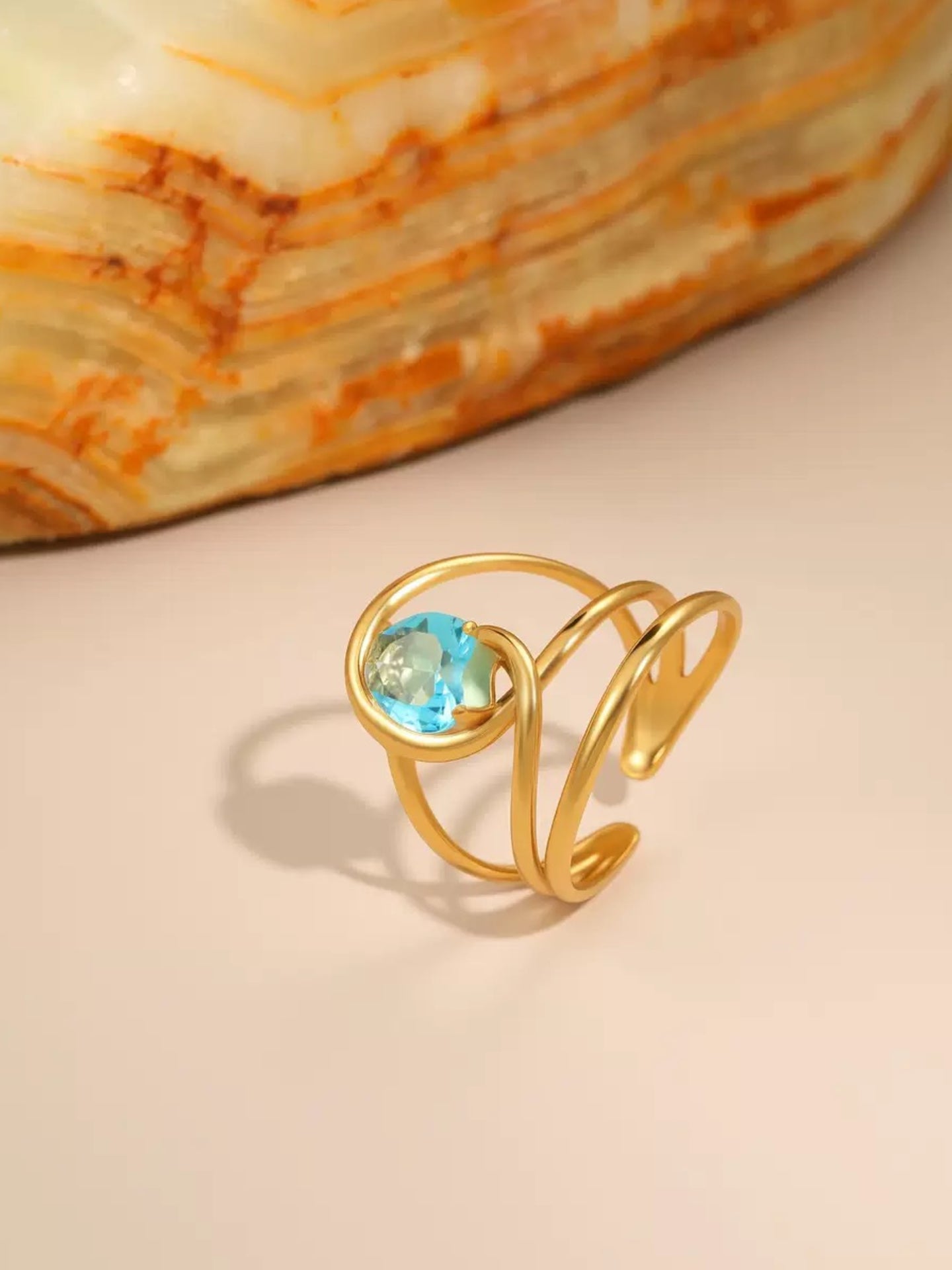 BLUE ZIRCON RING