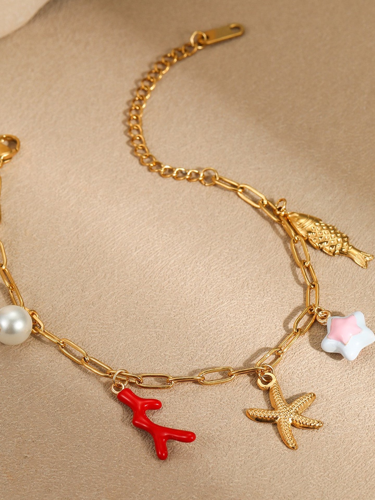 CORAL STARFISH BRACELET