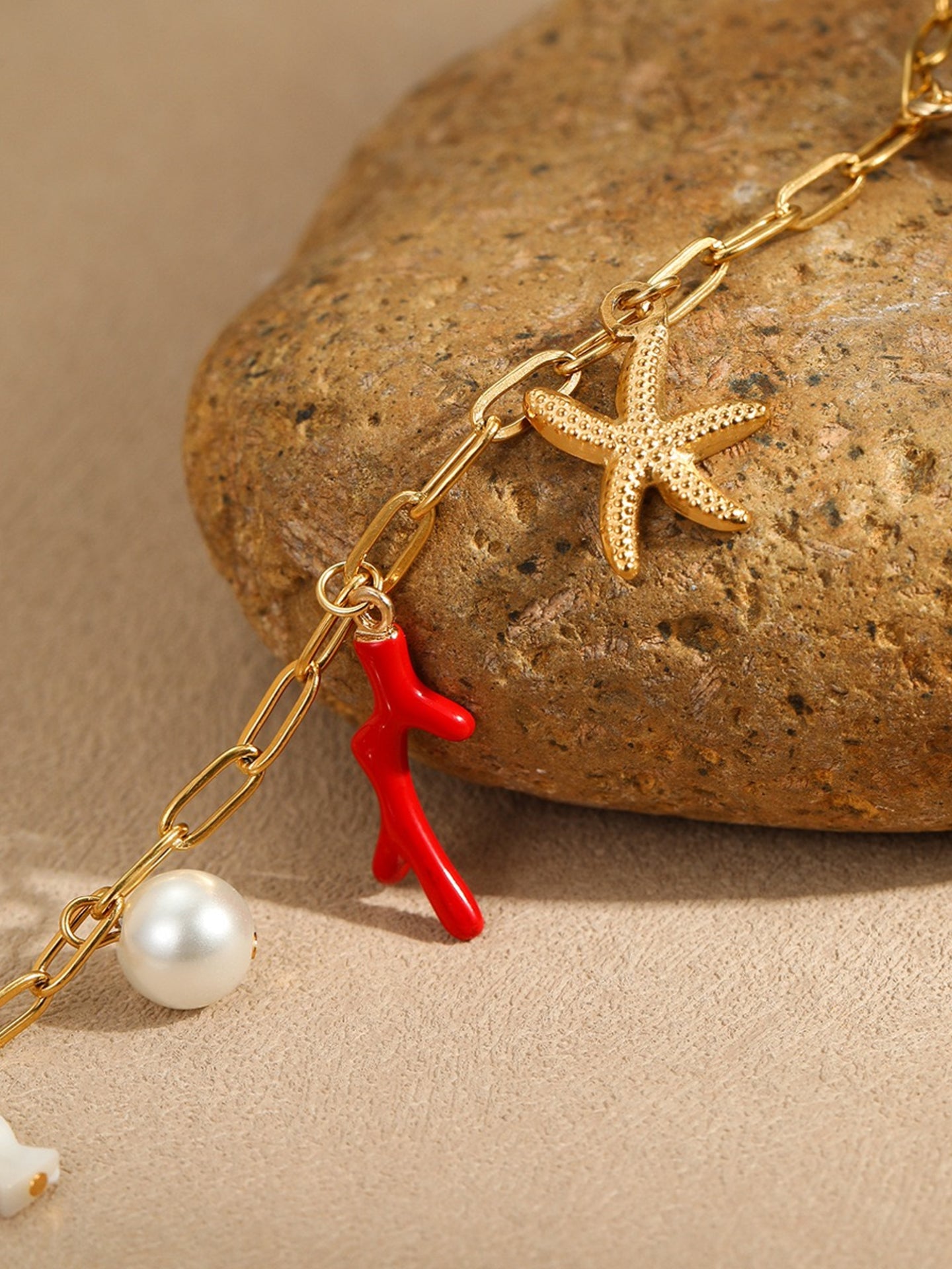CORAL STARFISH BRACELET