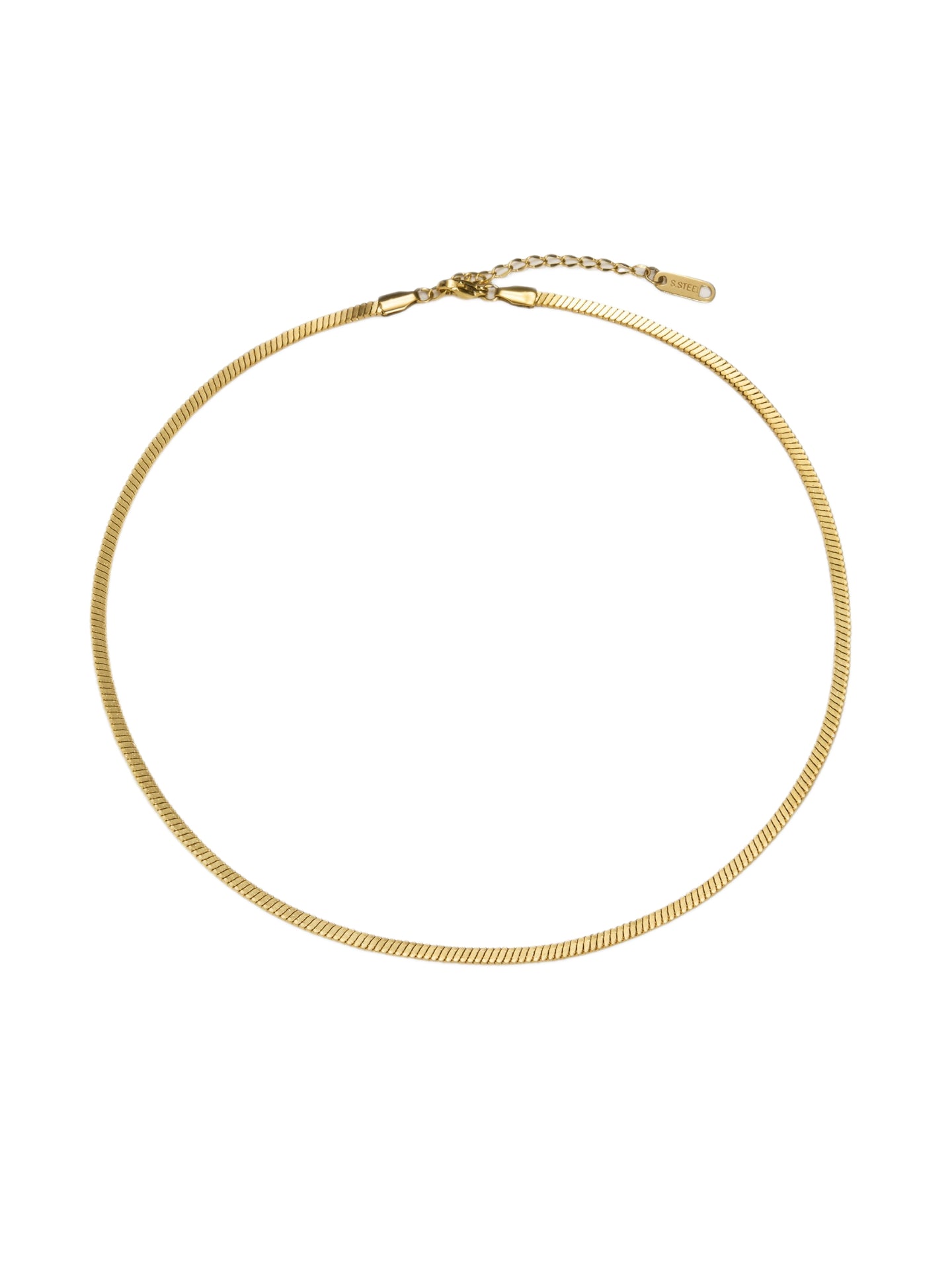 FLAT SNAKE CHAIN NECKLACE