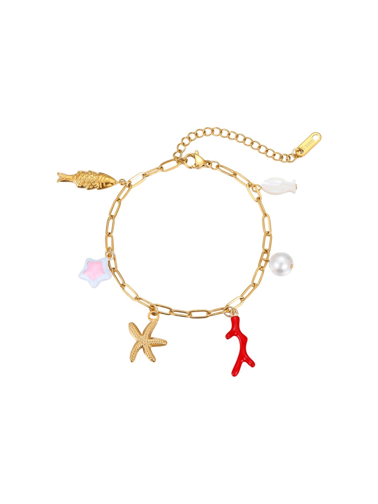 CORAL STARFISH BRACELET