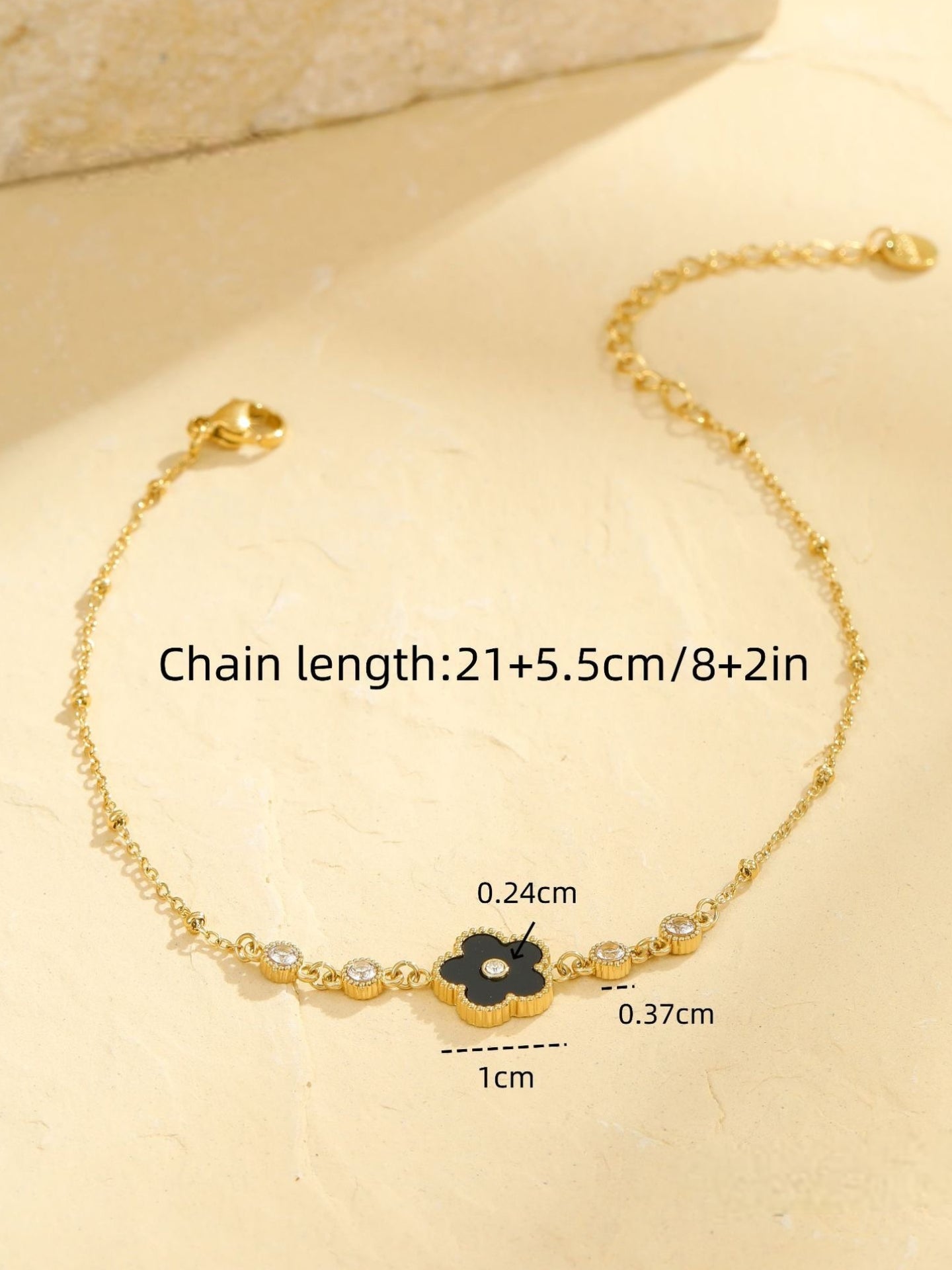 FIVE-PETAL FLOWER ANKLET