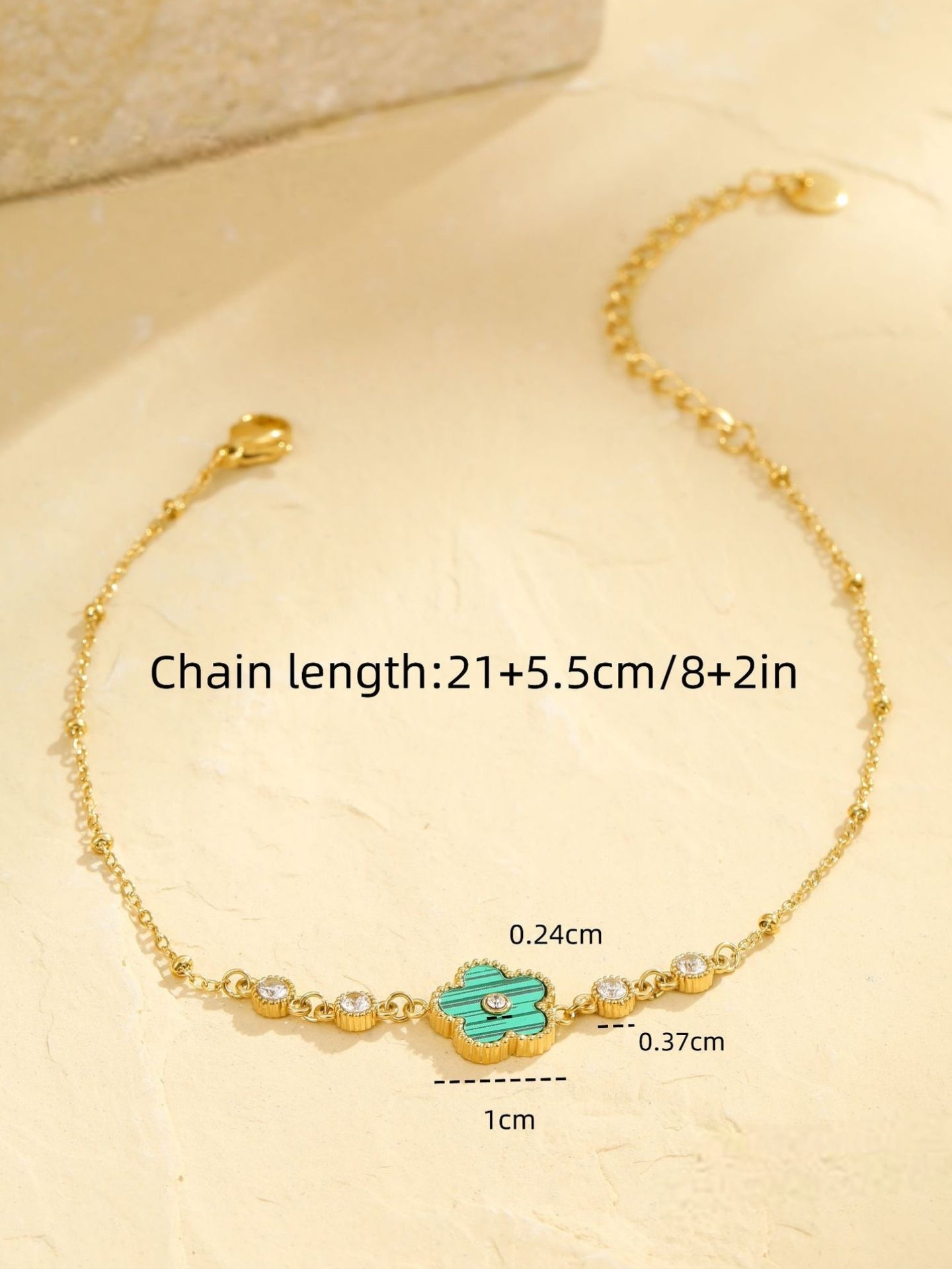 FIVE-PETAL FLOWER ANKLET