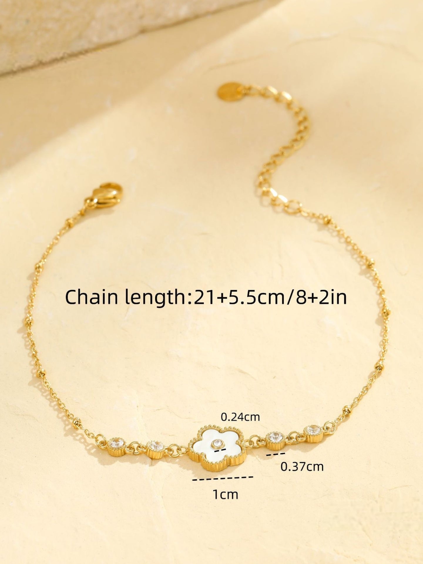FIVE-PETAL FLOWER ANKLET