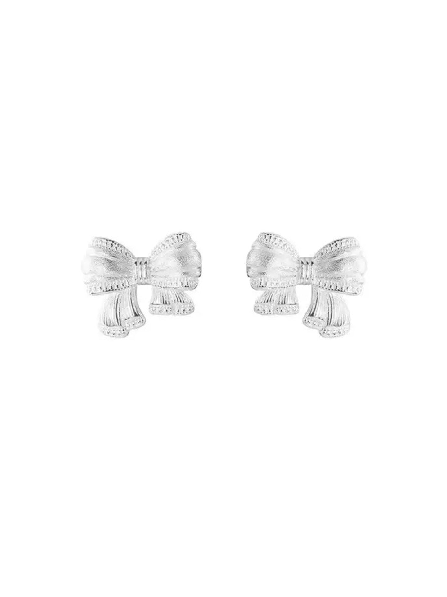 VELVET BOW EARRINGS