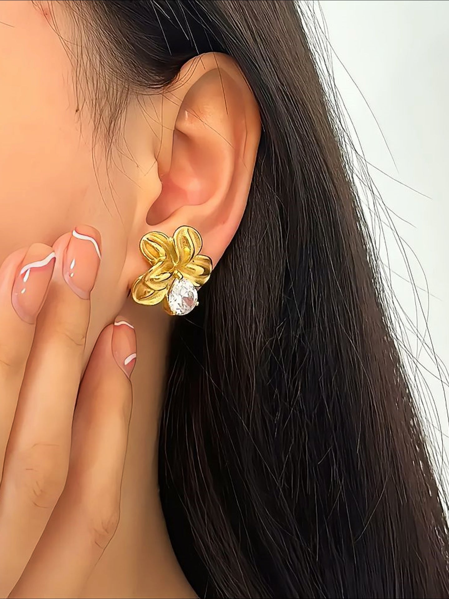 BOUCLES D'OREILLES FLORALES