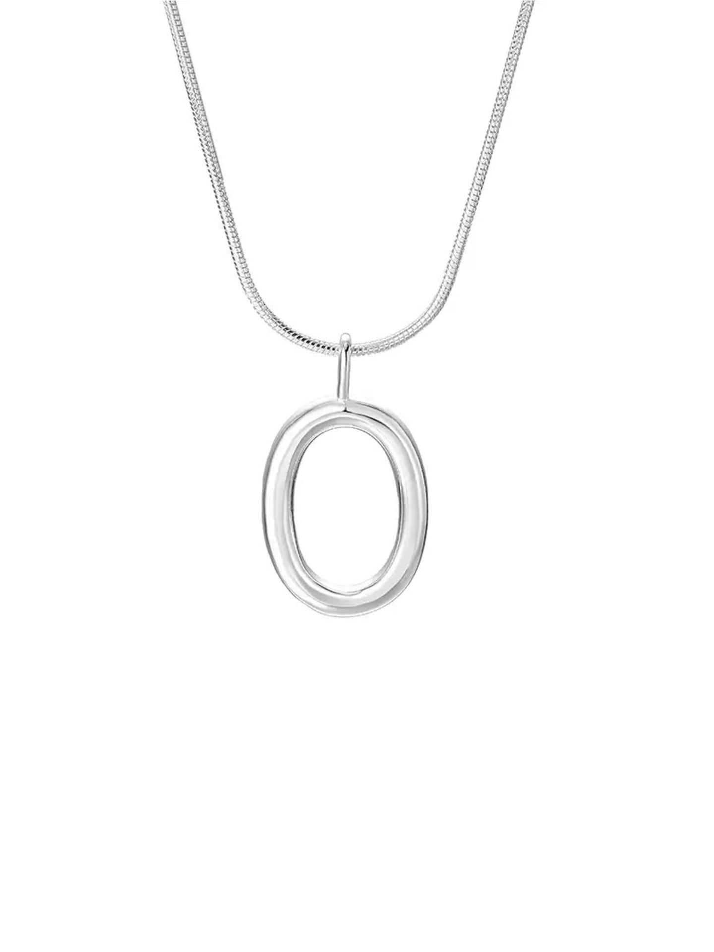 OPENWORK OVAL NECKLACE