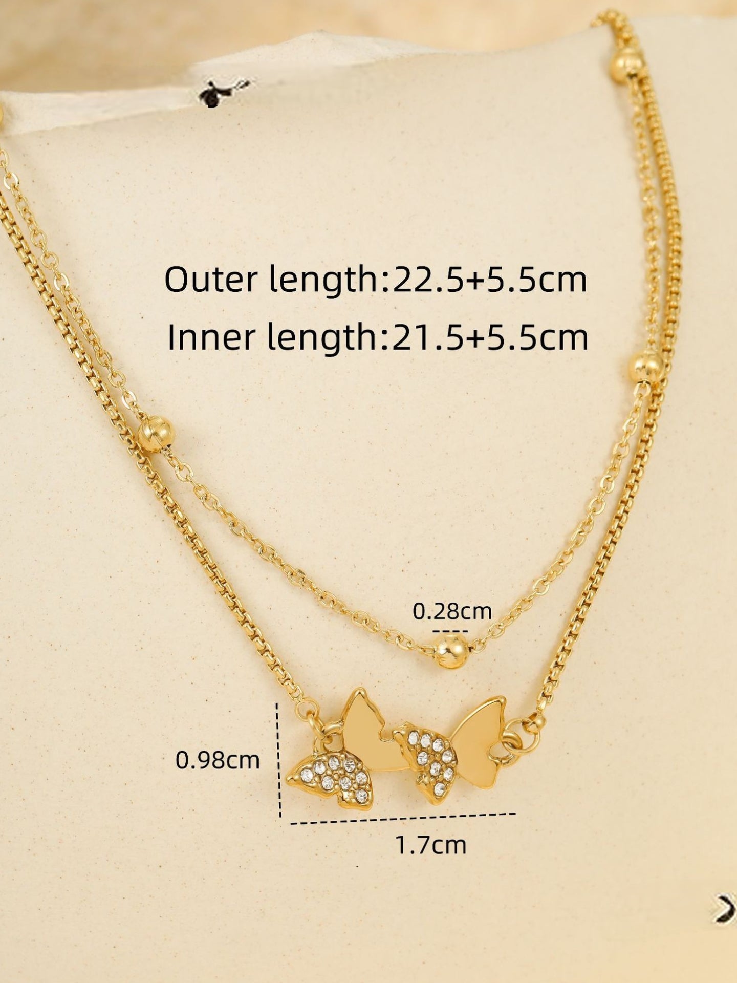 COLORFUL BUTTERFLY ANKLET