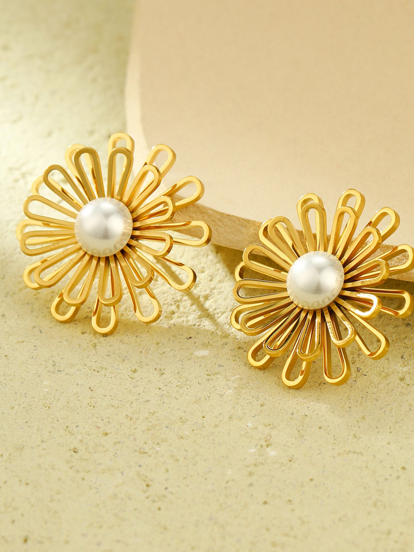 OPENWORK FLORAL EARRINGS