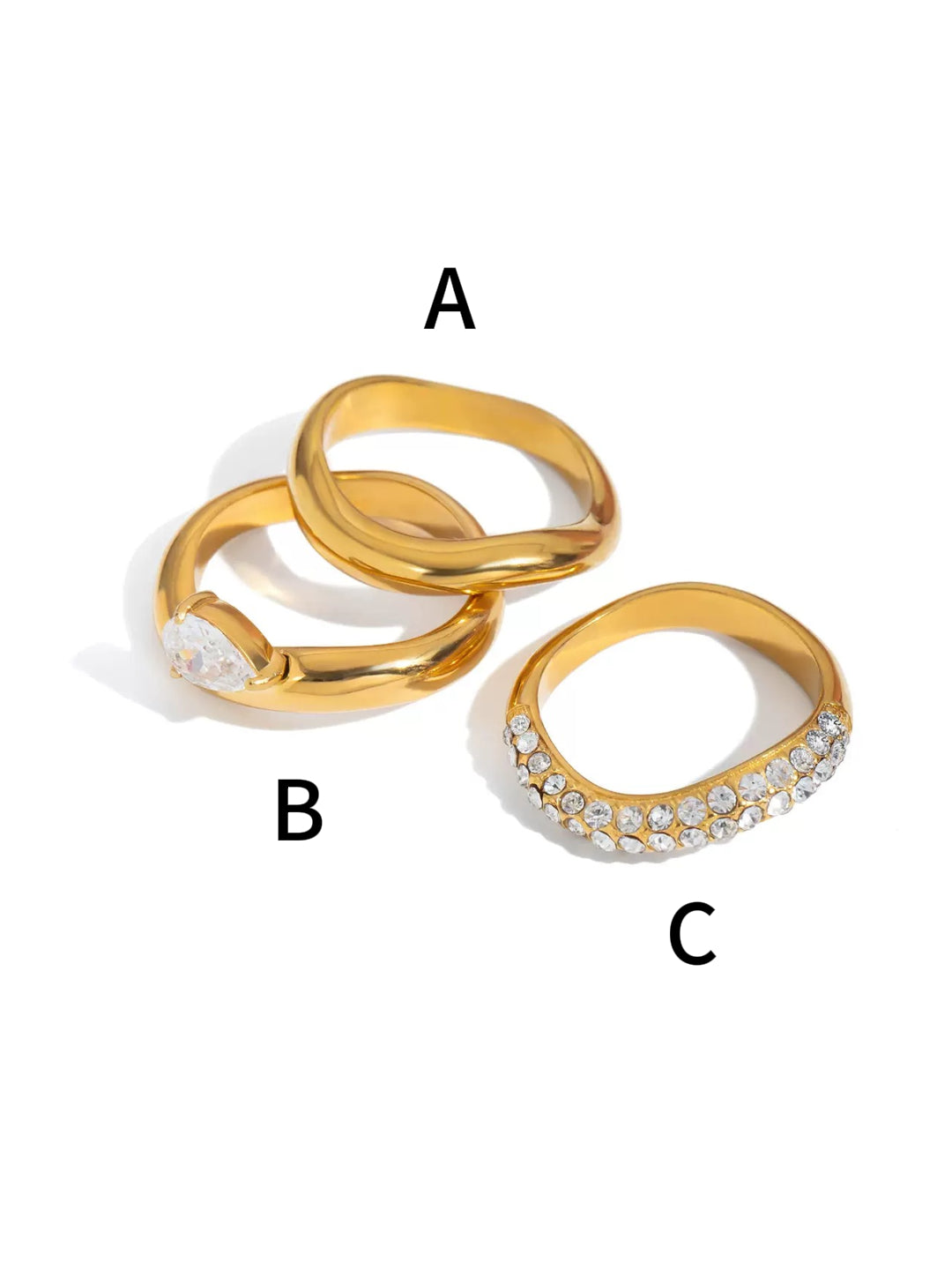 ZIRCON STACKING RINGS