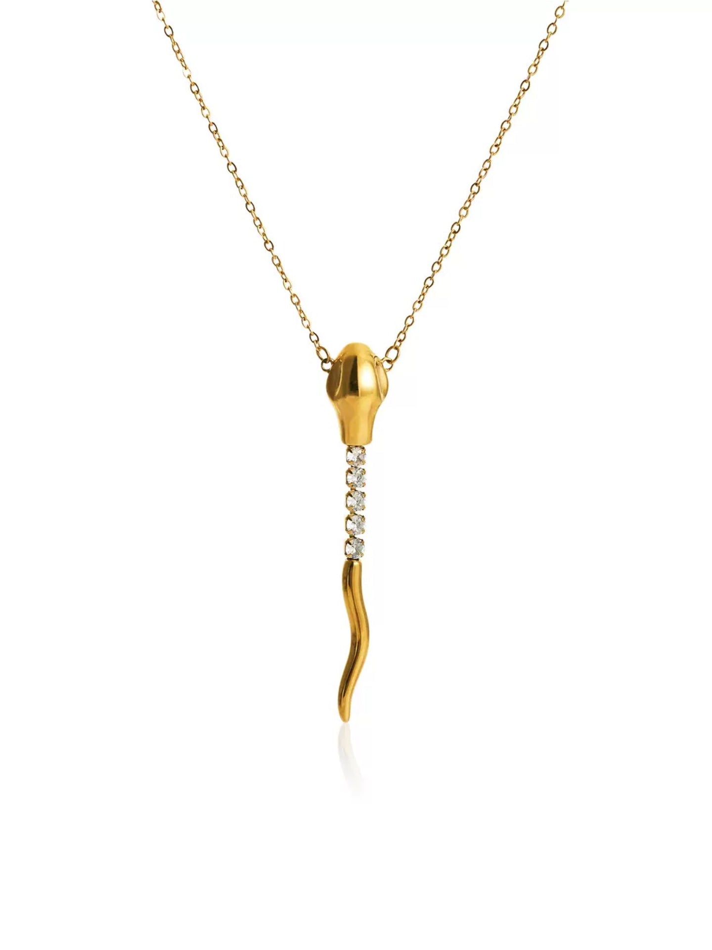 SERPENT FRINGE COLLAR